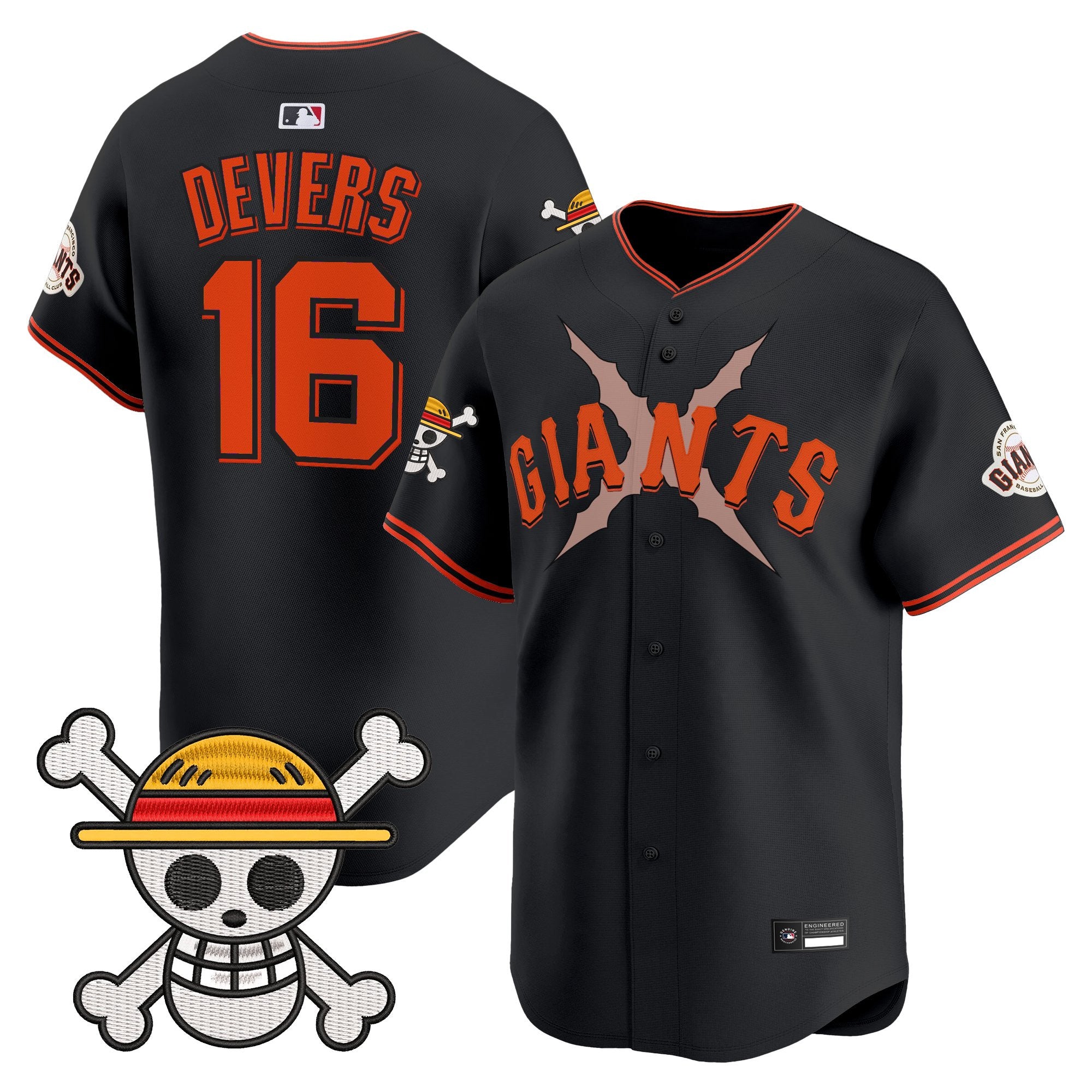 Men's San Francisco Giants x One Piece Vapor Premier Limited Jersey - Stitched