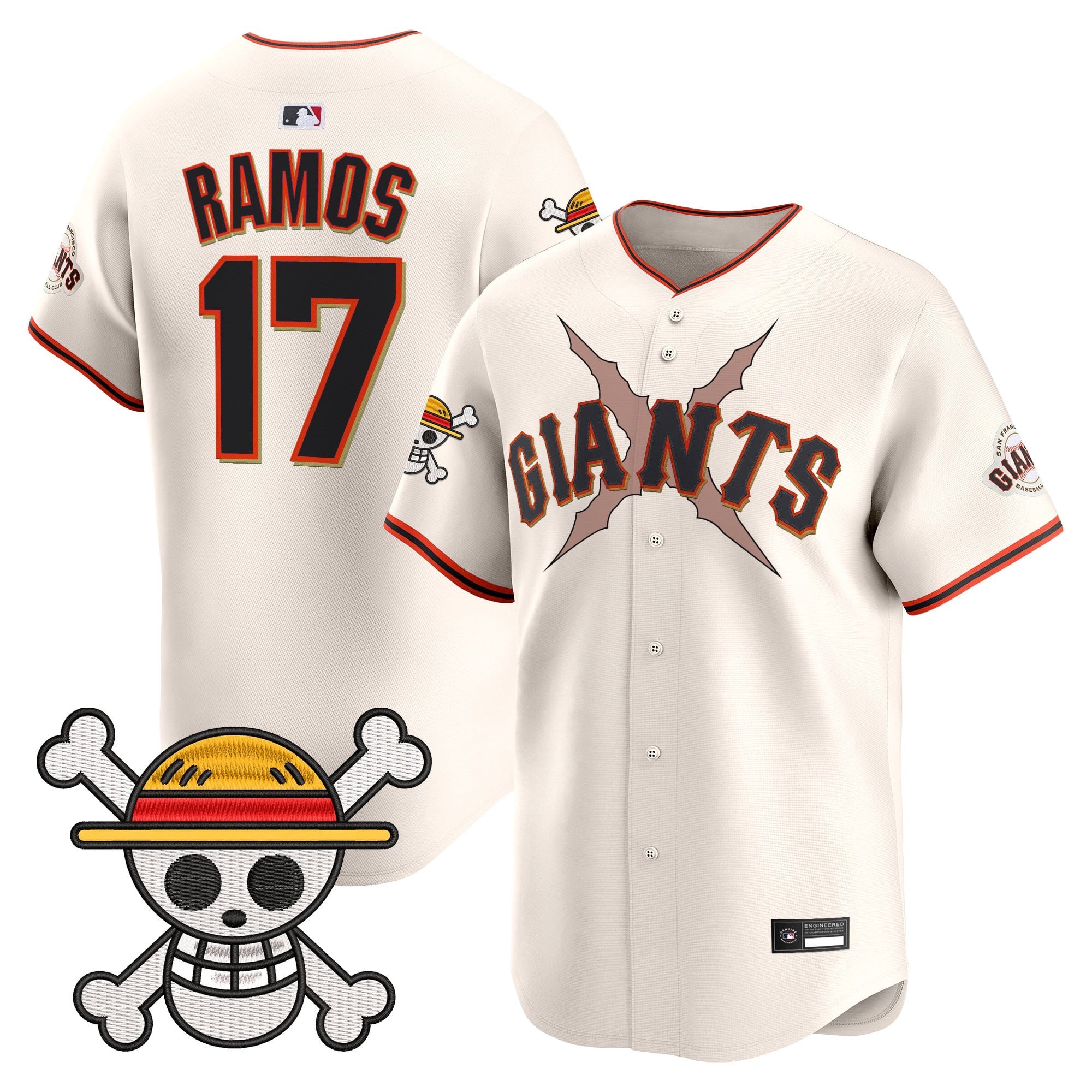 Men's San Francisco Giants x One Piece Vapor Premier Limited Jersey - Stitched