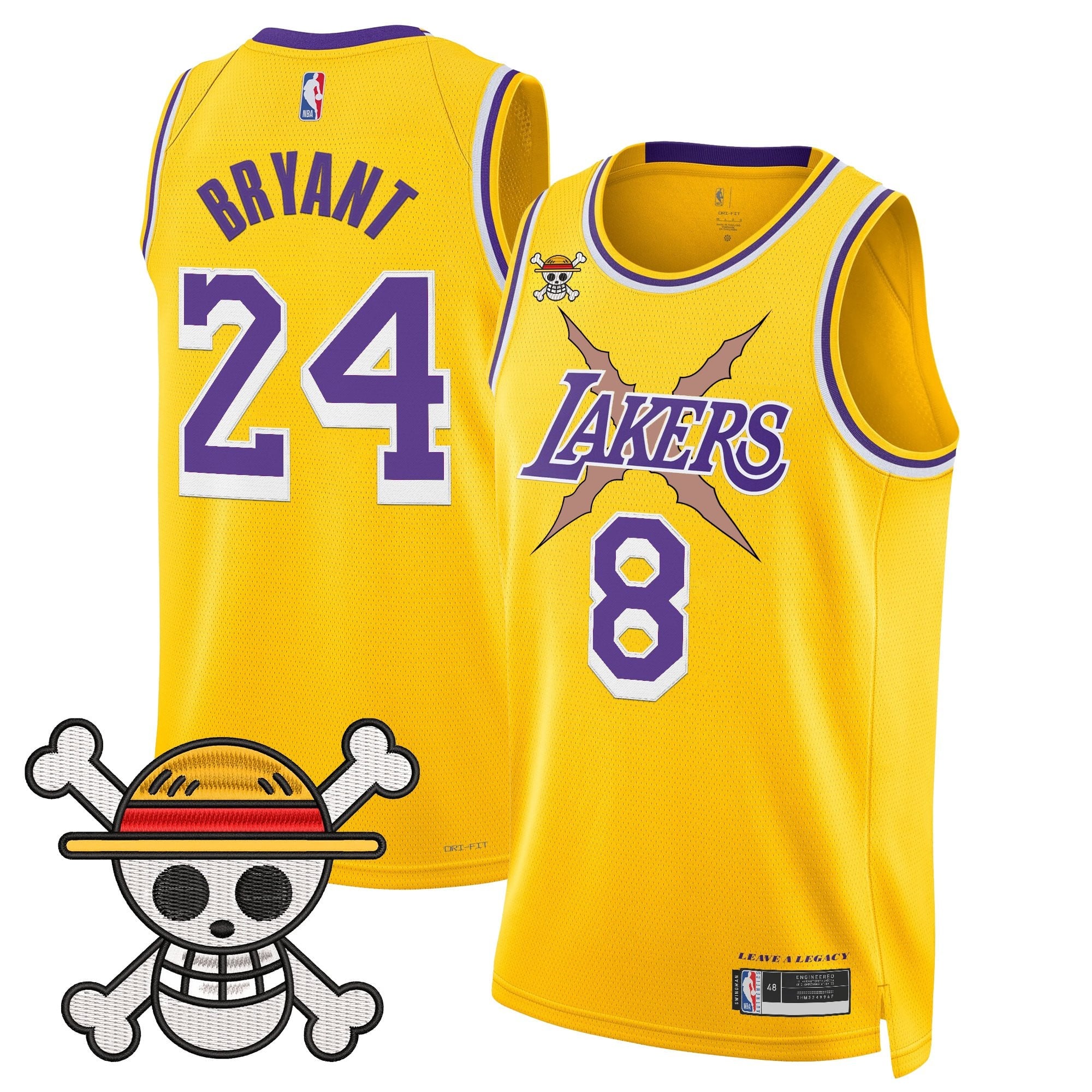 Men's Los Angeles Lakers x One Piece Swingman Jersey - Stitched