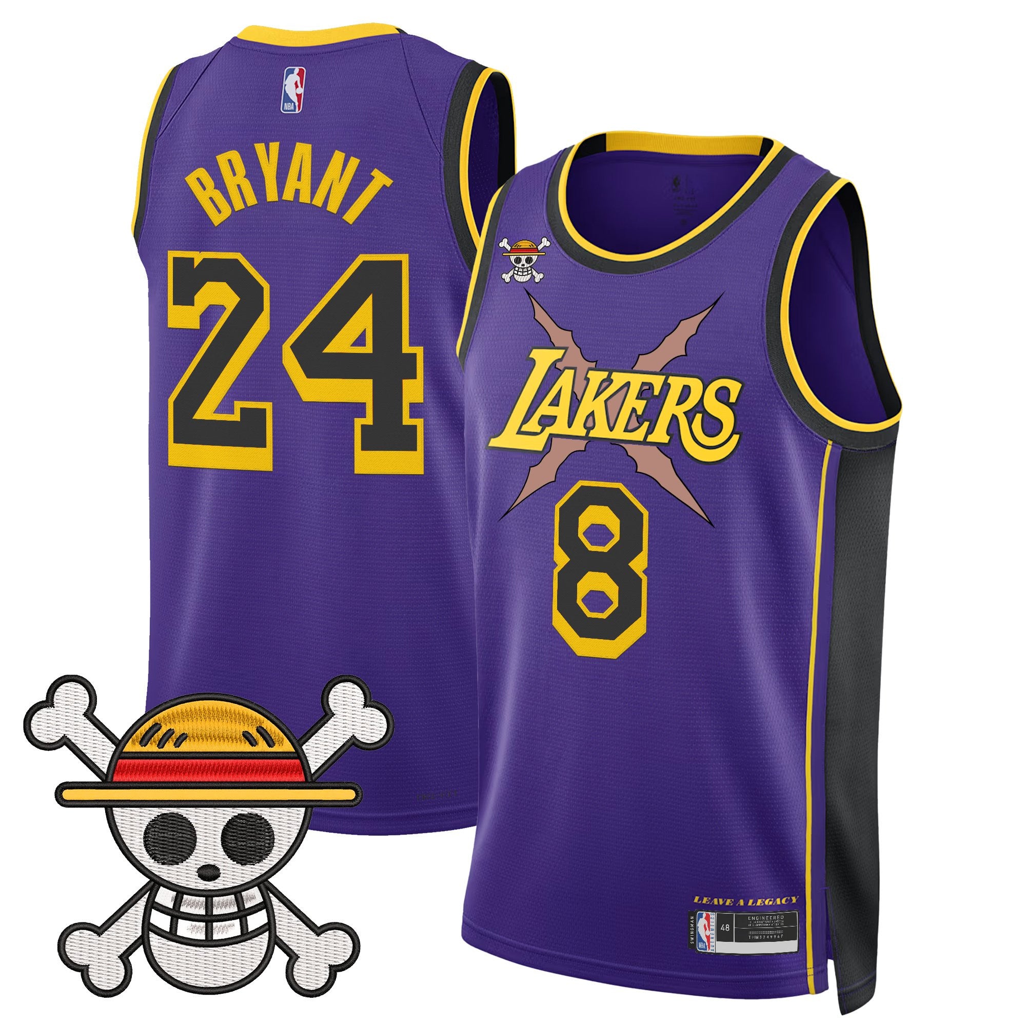 Men's Los Angeles Lakers x One Piece Swingman Jersey - Stitched