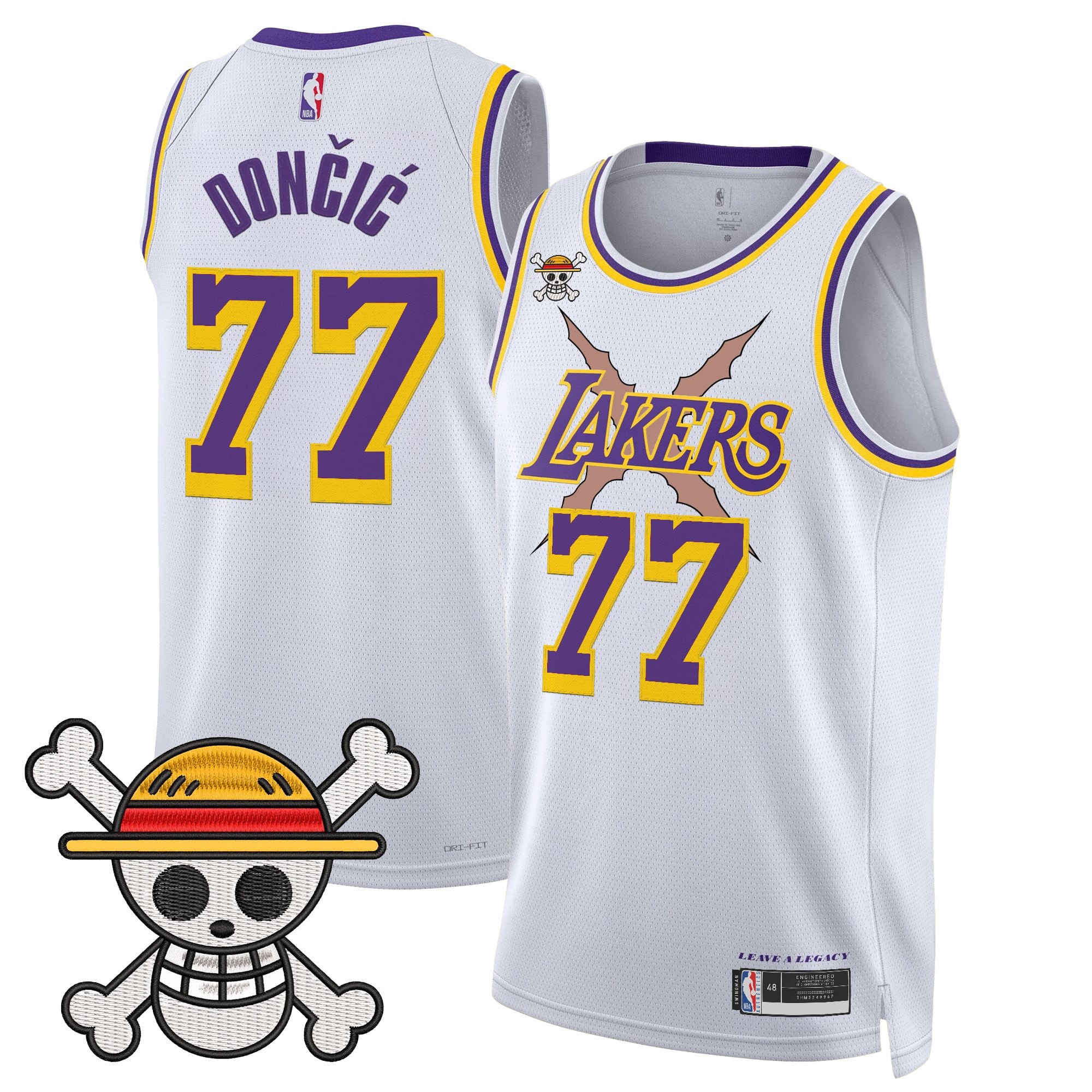 Men's Los Angeles Lakers x One Piece Swingman Jersey - Stitched