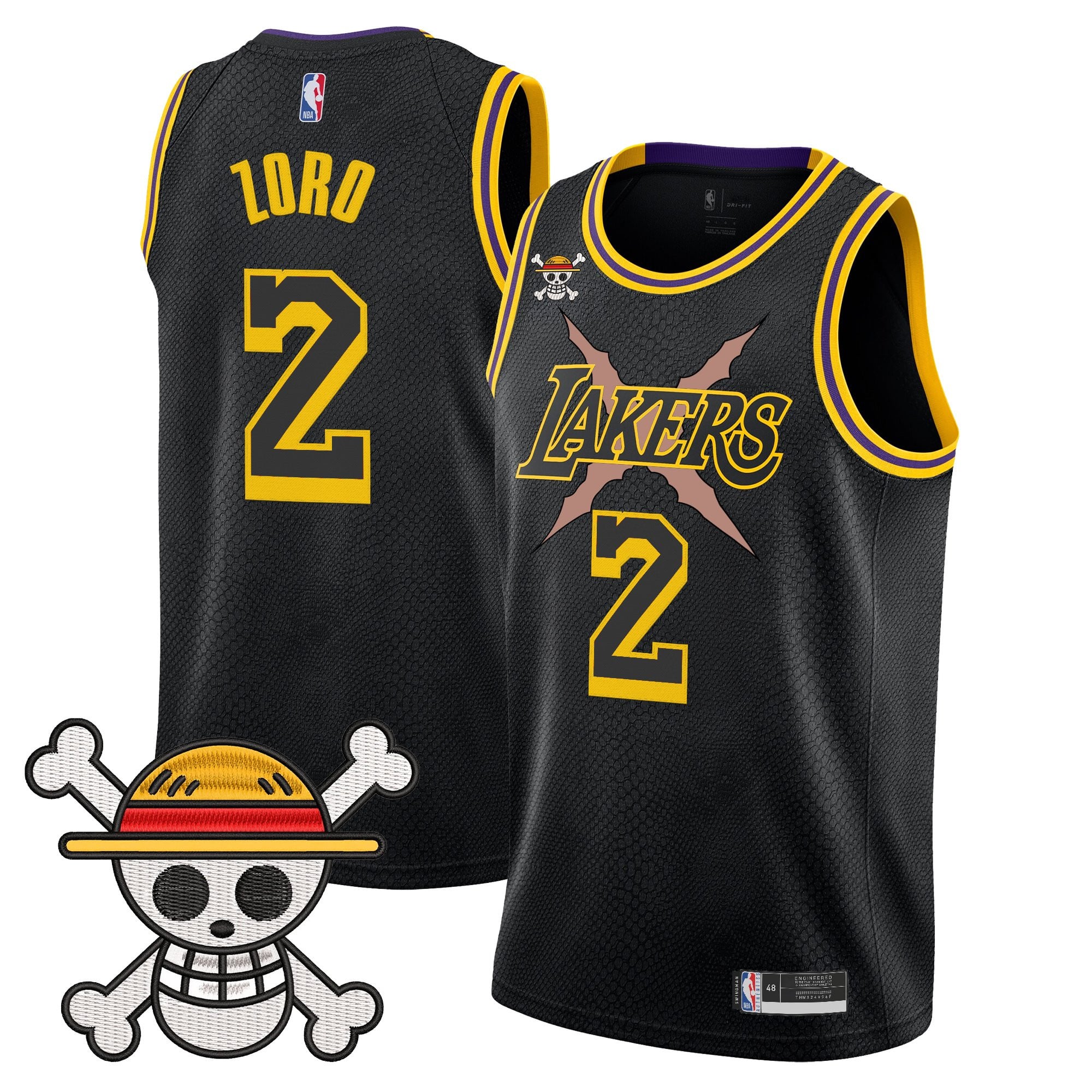 Men's Los Angeles Lakers x One Piece Swingman Jersey - Stitched