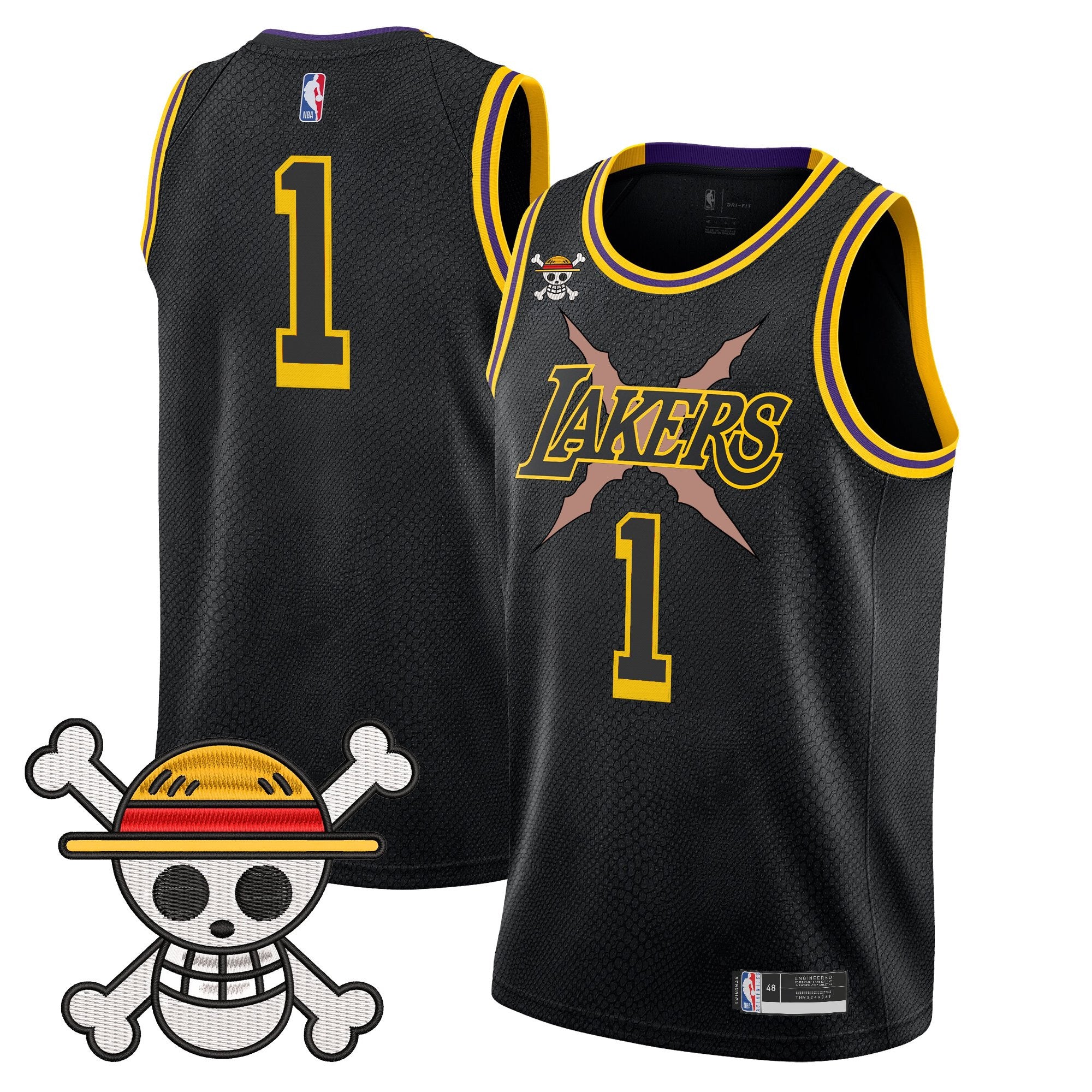 Men's Los Angeles Lakers x One Piece Swingman Jersey - Stitched