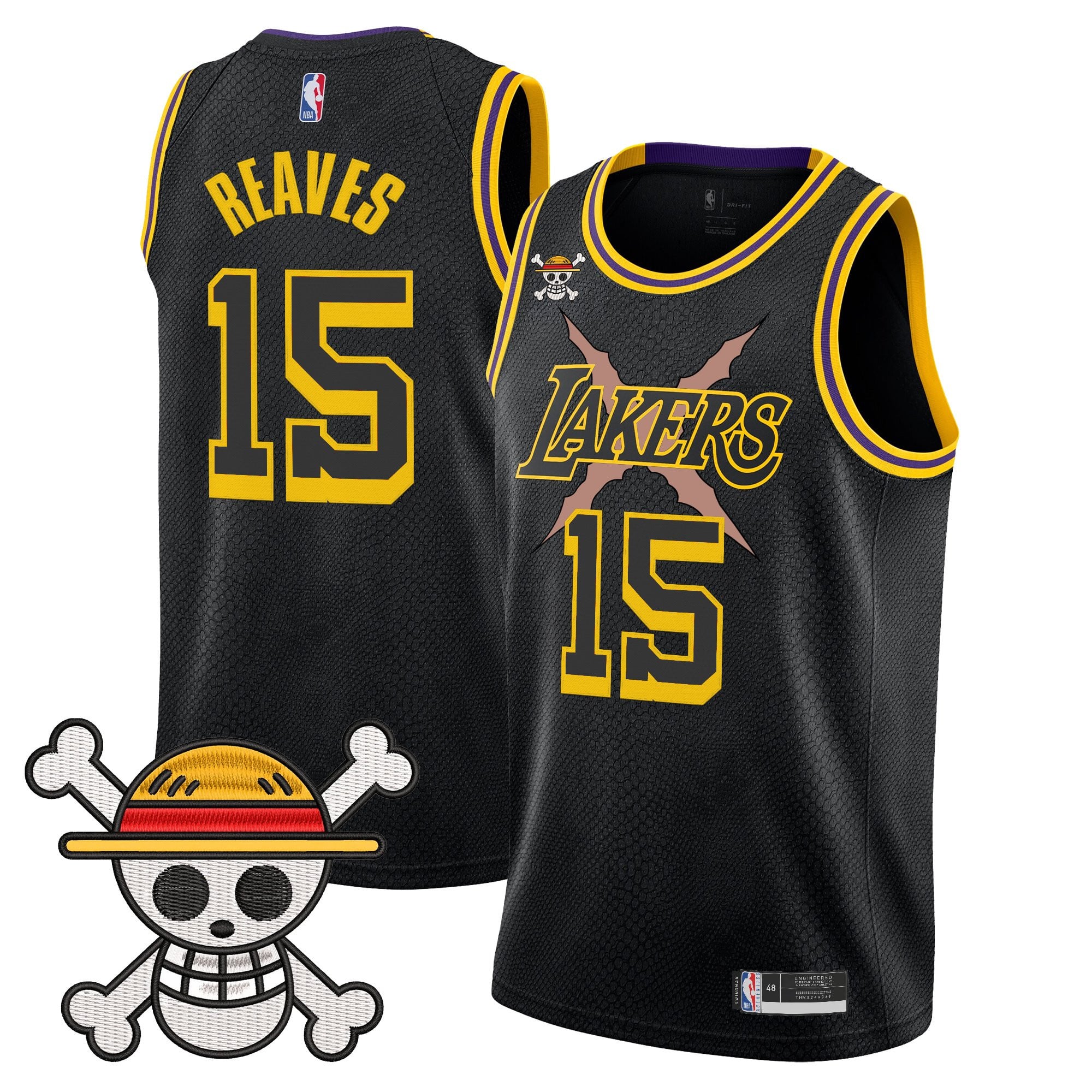 Men's Los Angeles Lakers x One Piece Swingman Jersey - Stitched