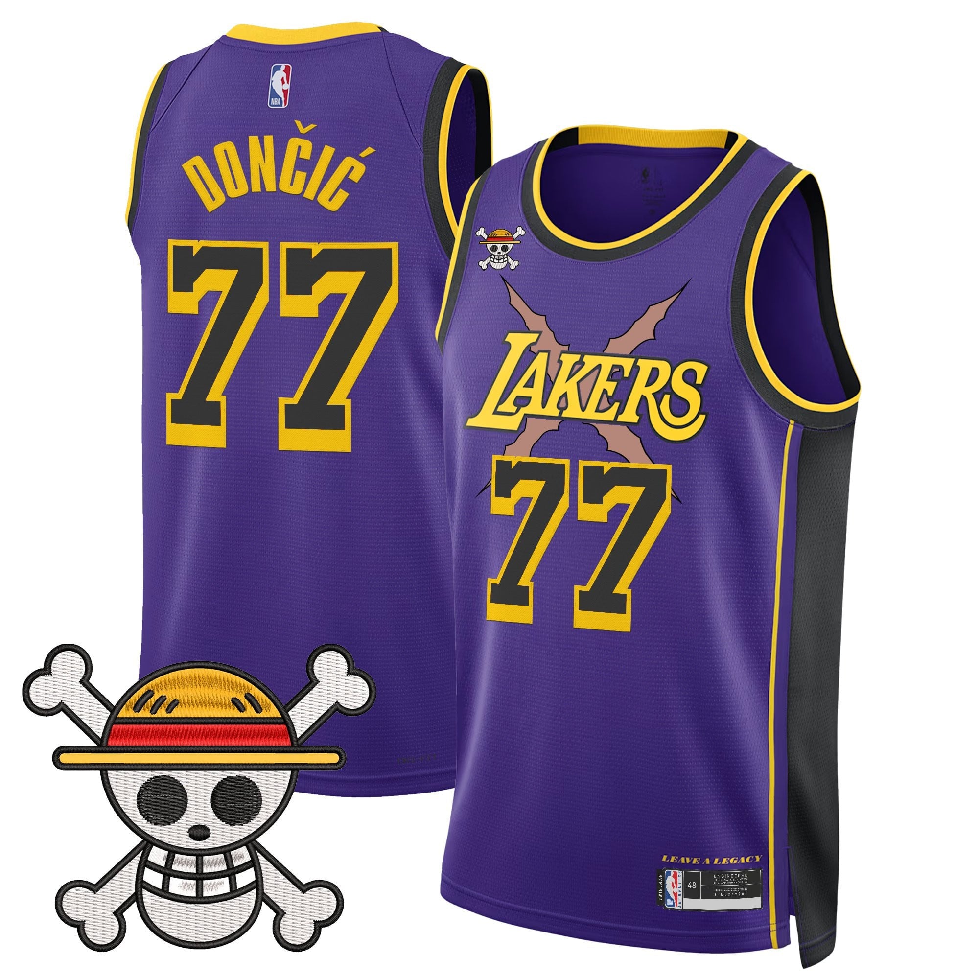 Men's Los Angeles Lakers x One Piece Swingman Jersey - Stitched