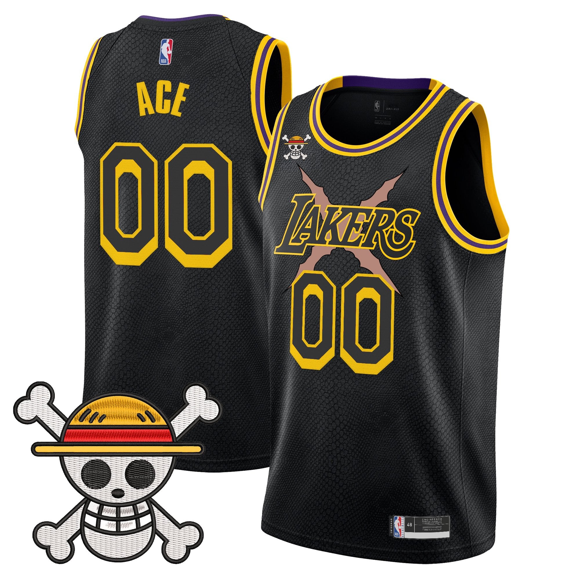 Men's Los Angeles Lakers x One Piece Swingman Jersey - Stitched