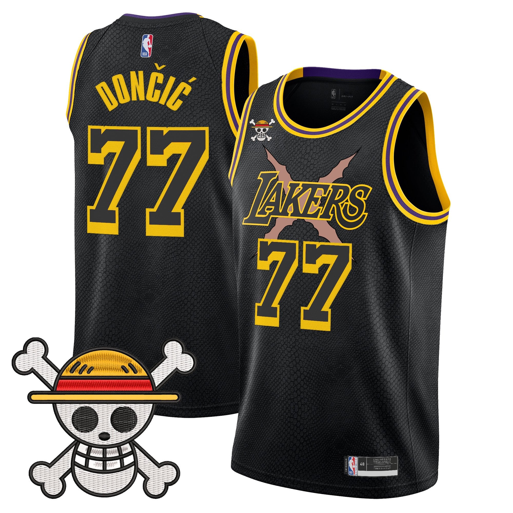 Men's Los Angeles Lakers x One Piece Swingman Jersey - Stitched