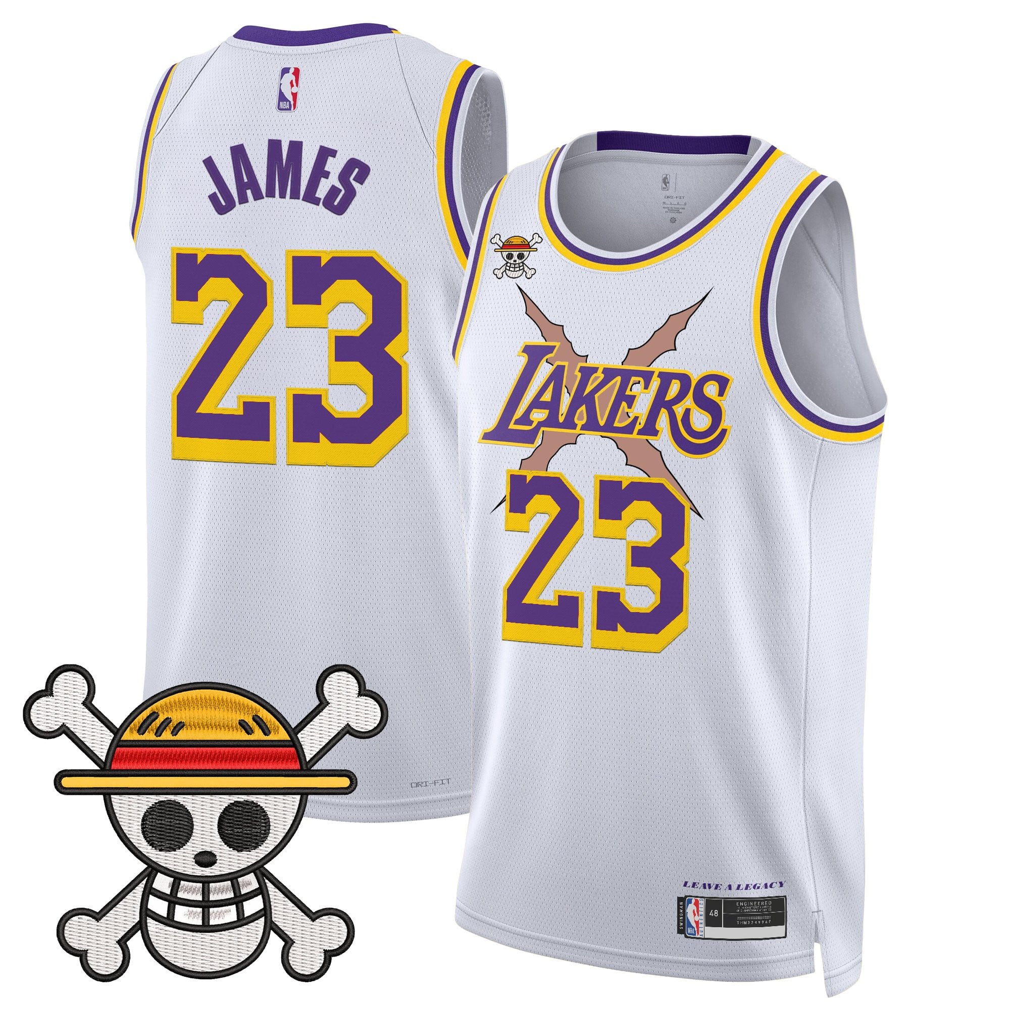 Men's Los Angeles Lakers x One Piece Swingman Jersey - Stitched