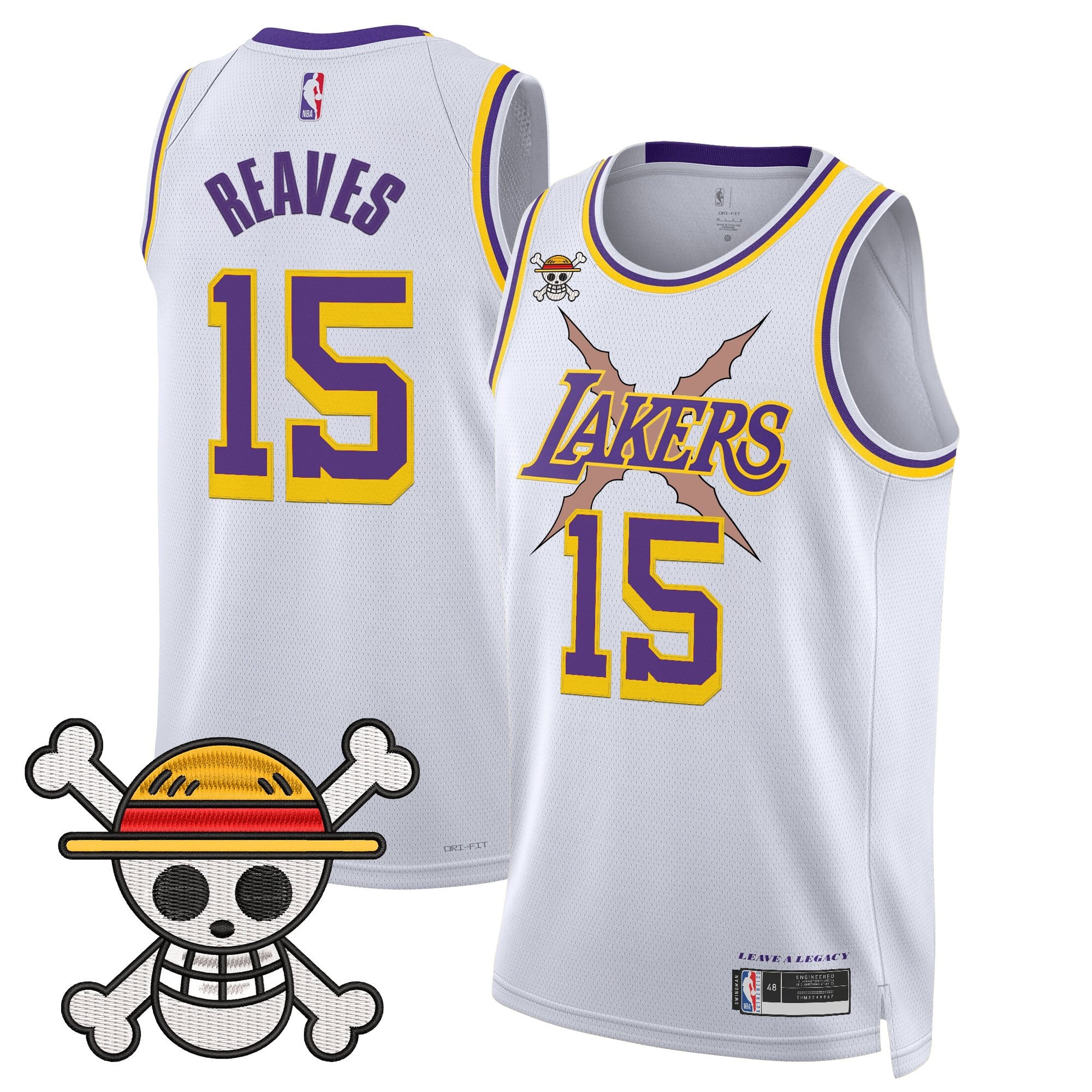 Men's Los Angeles Lakers x One Piece Swingman Jersey - Stitched