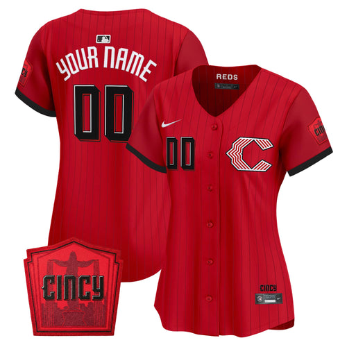 Cincinnati Reds 2026 City Connect Vapor Premier Limited Custom Jersey - All Stitched