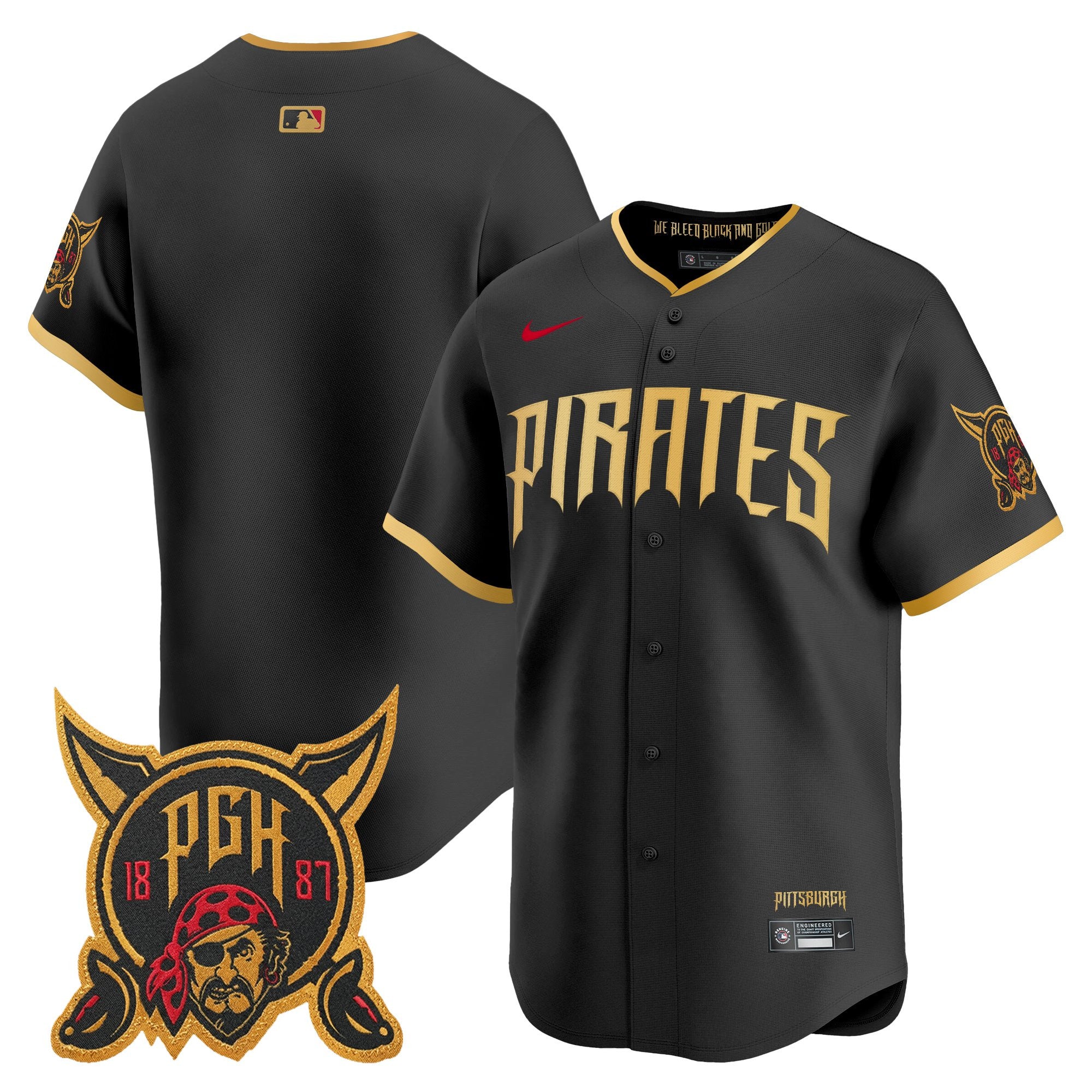 Men's Pittsburgh Pirates 2026 City Connect Vapor Premier Limited Jersey - All Stitched