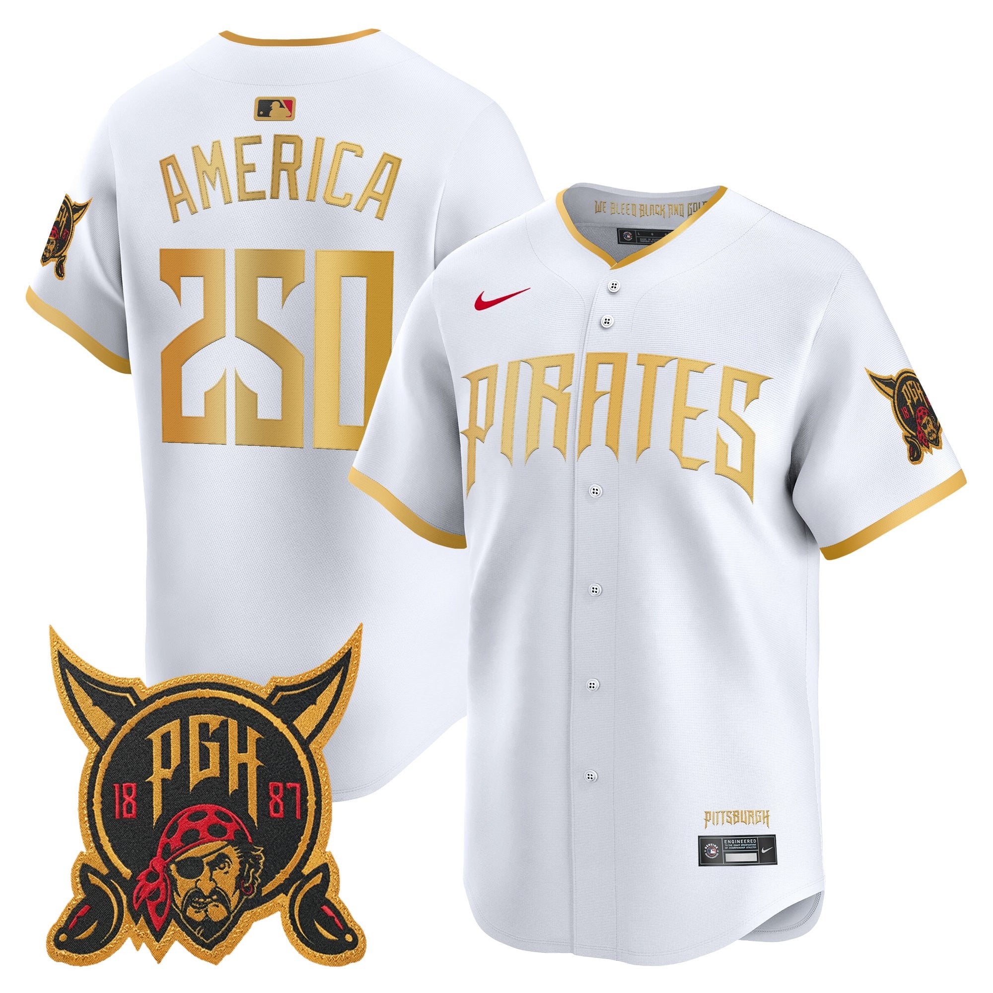 Men's Pittsburgh Pirates 2026 City Connect Vapor Premier Limited Jersey - All Stitched