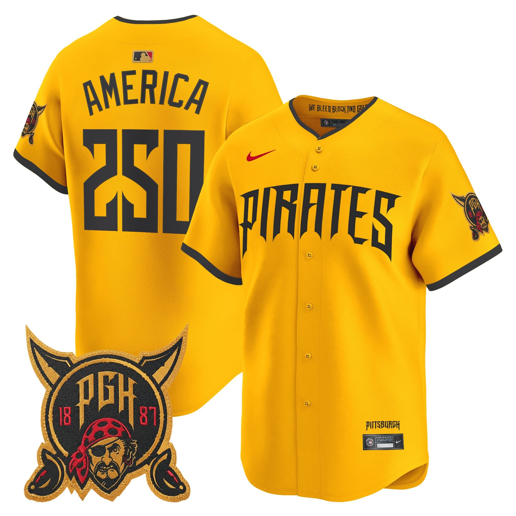 Men's Pittsburgh Pirates 2026 City Connect Vapor Premier Limited Jersey - All Stitched