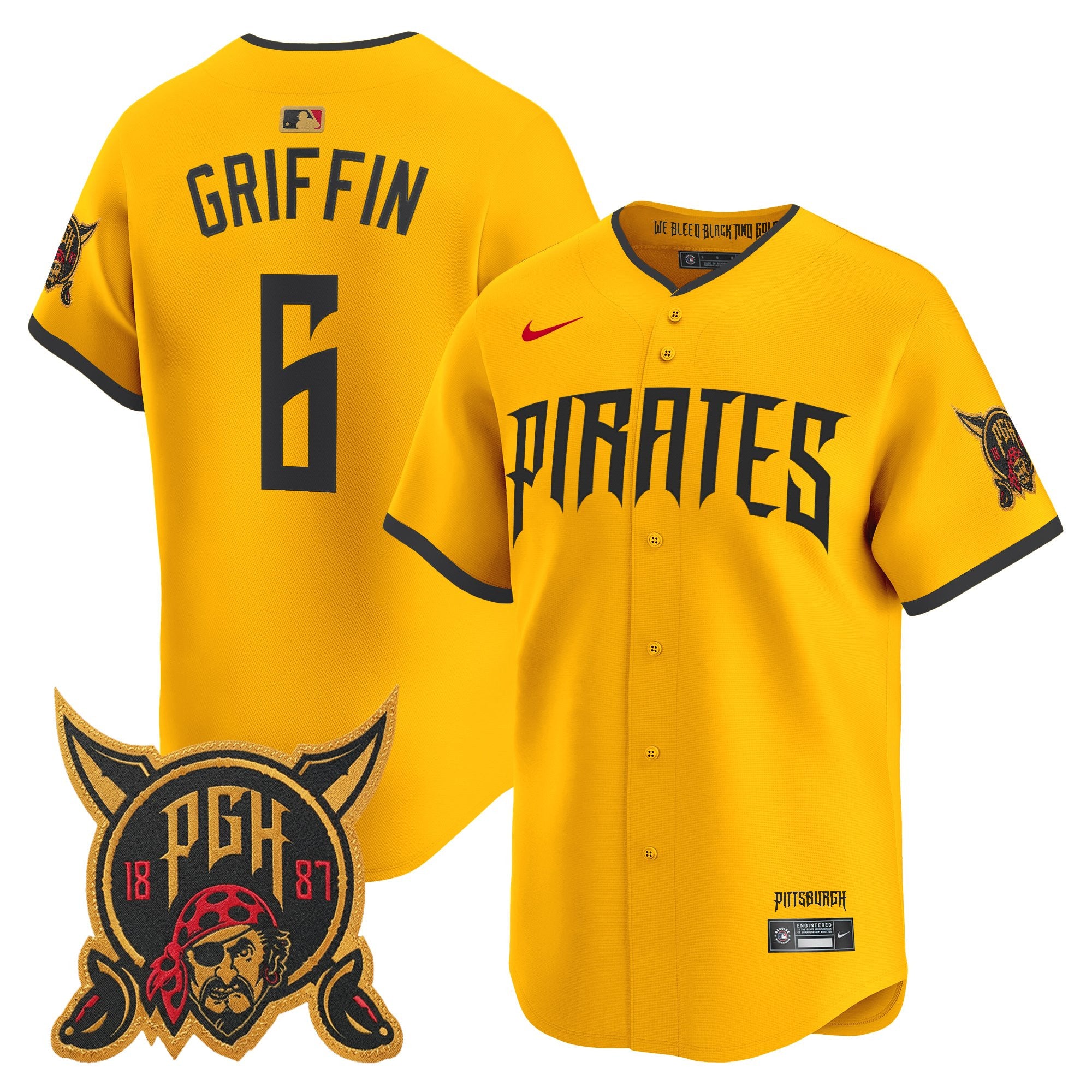 Men's Pittsburgh Pirates 2026 City Connect Vapor Premier Limited Jersey - All Stitched