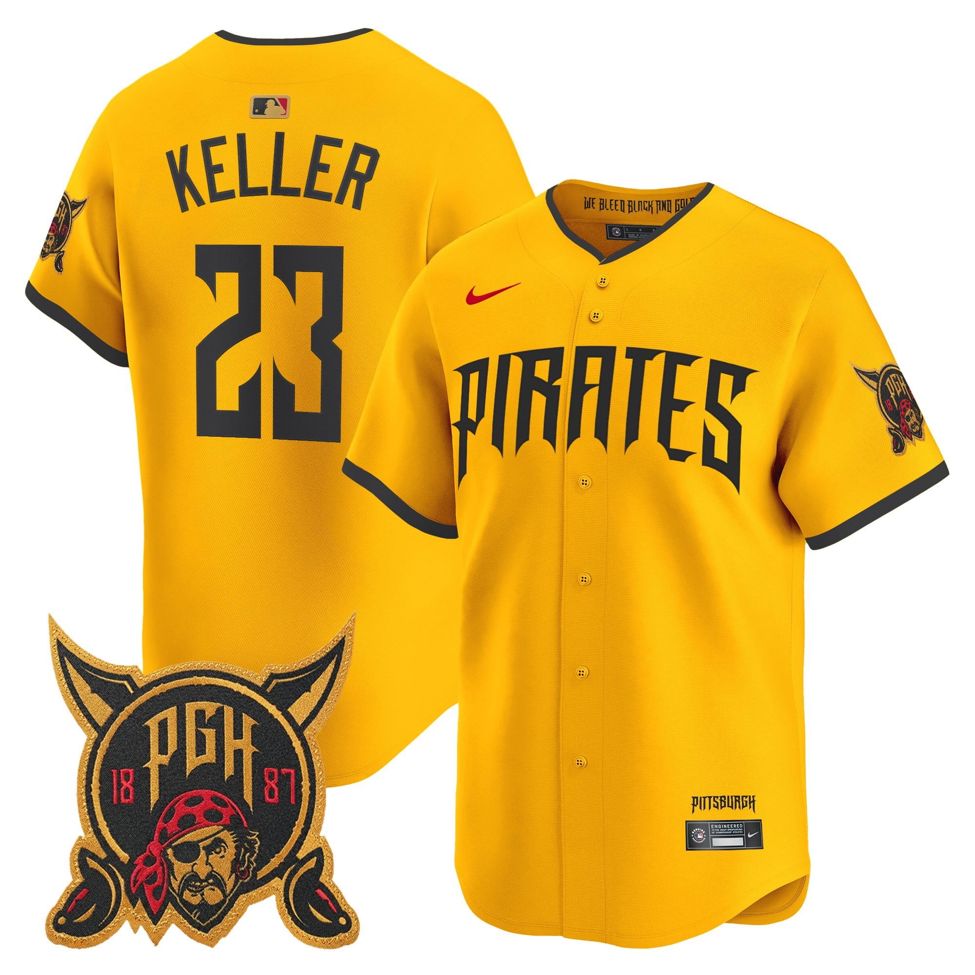 Men's Pittsburgh Pirates 2026 City Connect Vapor Premier Limited Jersey - All Stitched