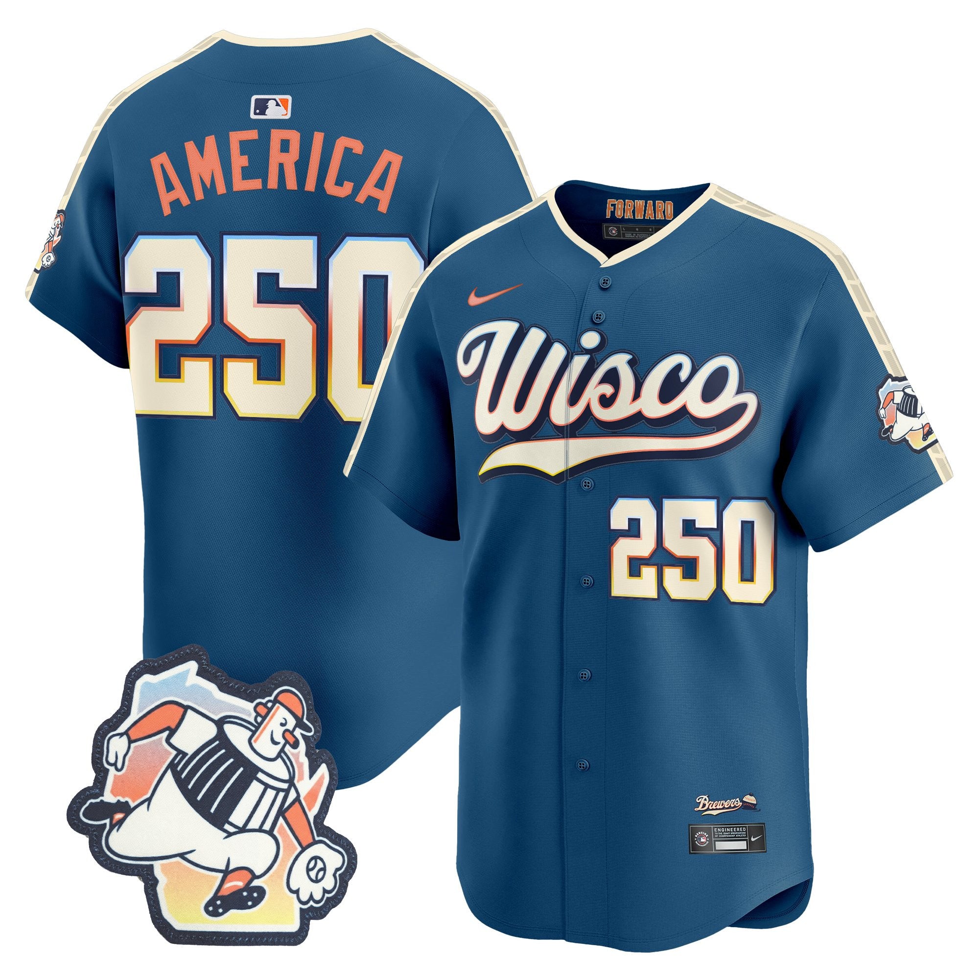 Milwaukee Brewers 2026 City Connect Vapor Premier Limited Jersey - All Stitched