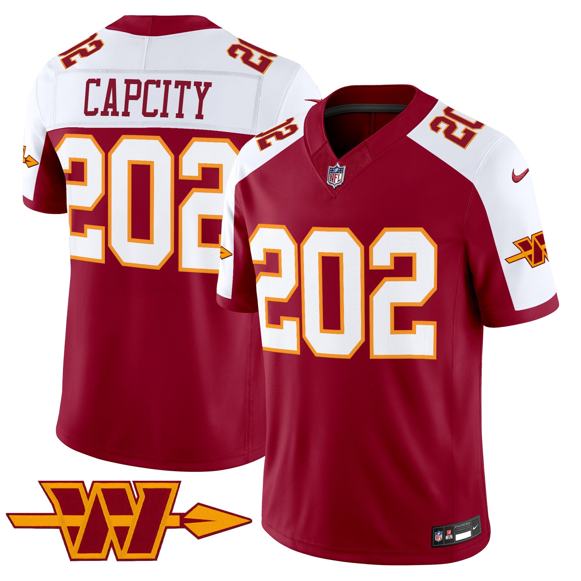 Men's Washington Commanders Throwback Vapor Limited Jersey - All Stitched