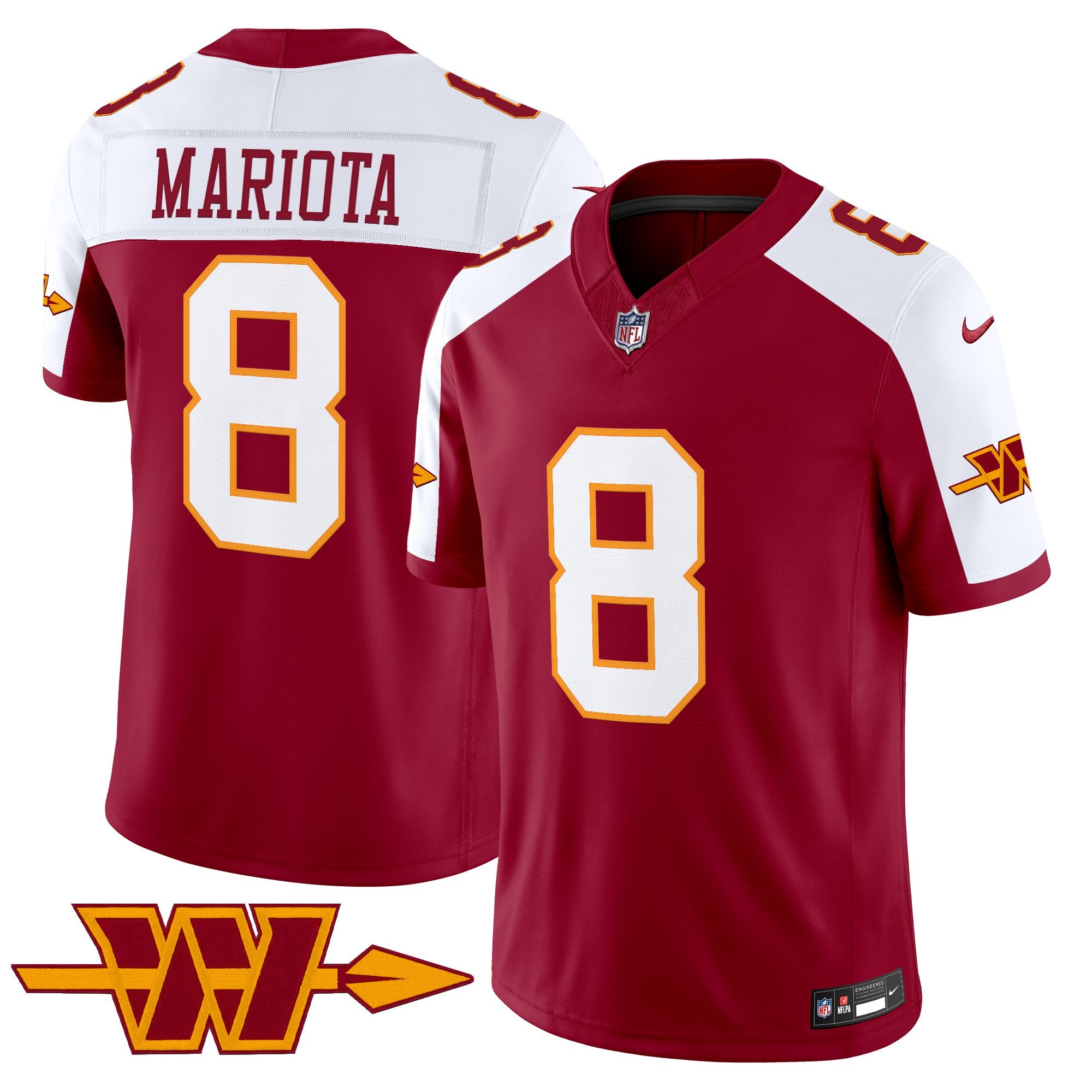 Men's Washington Commanders Throwback Vapor Limited Jersey - All Stitched