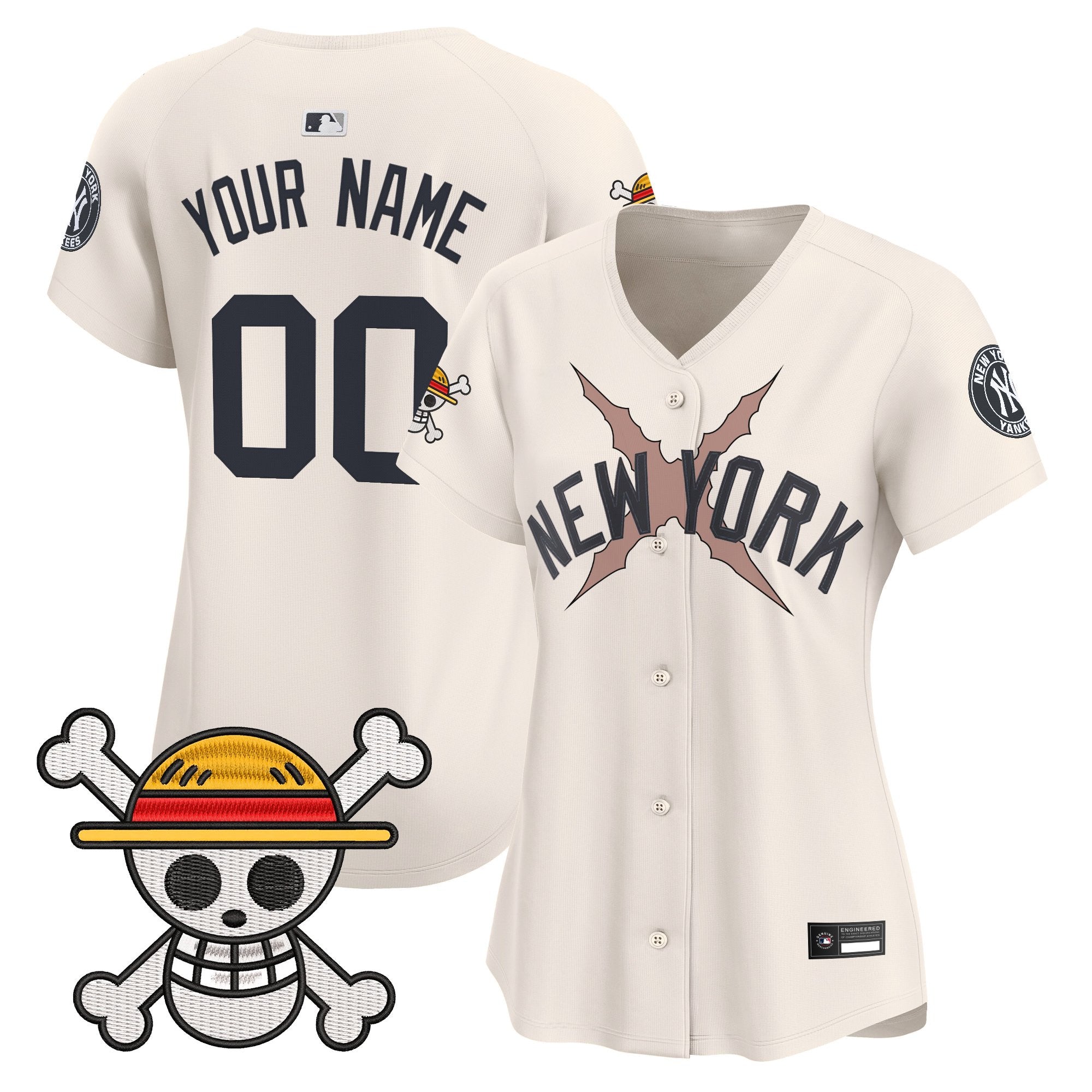 New York Yankees x One Piece Vapor Premier Limited Custom Jersey - Stitched