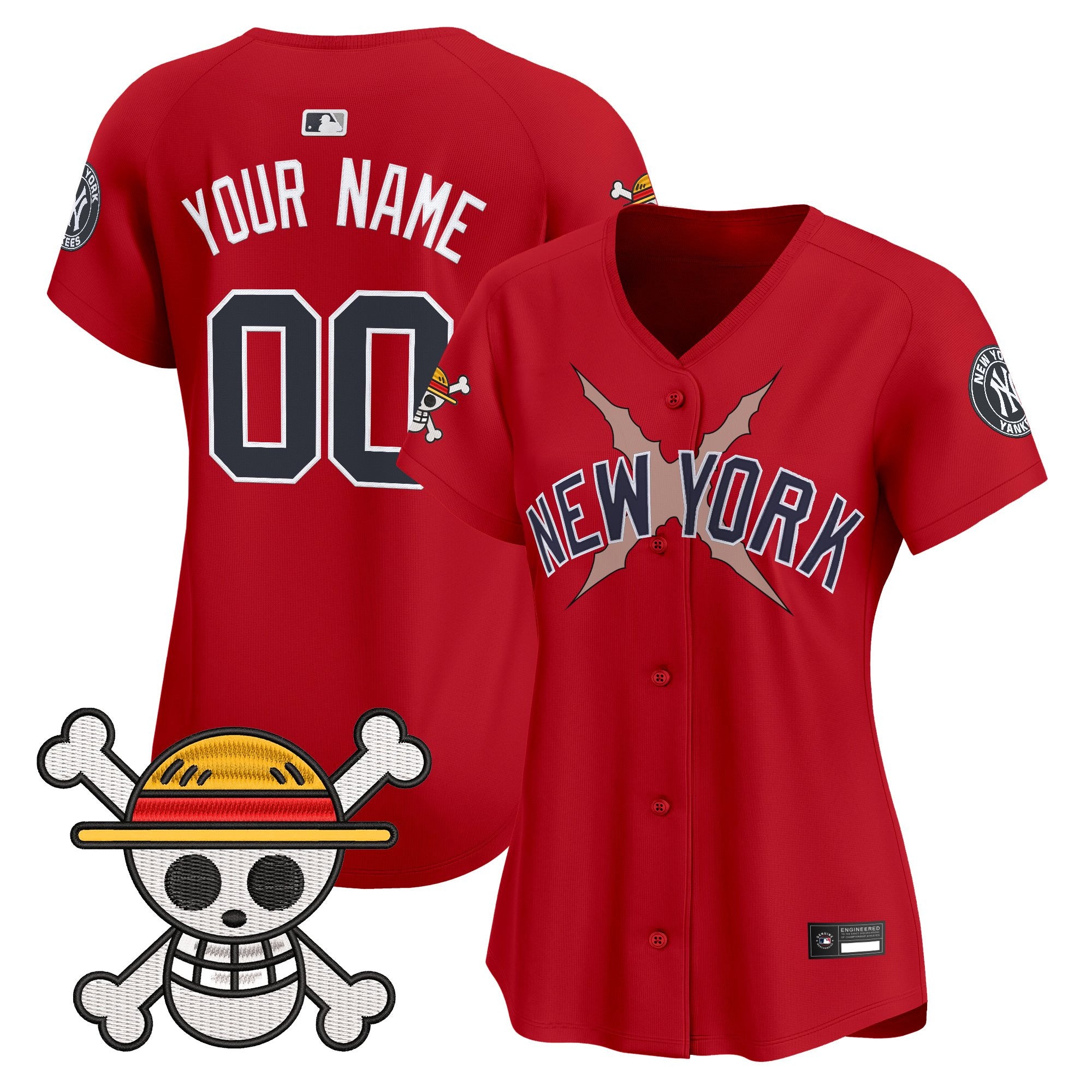 New York Yankees x One Piece Vapor Premier Limited Custom Jersey - Stitched
