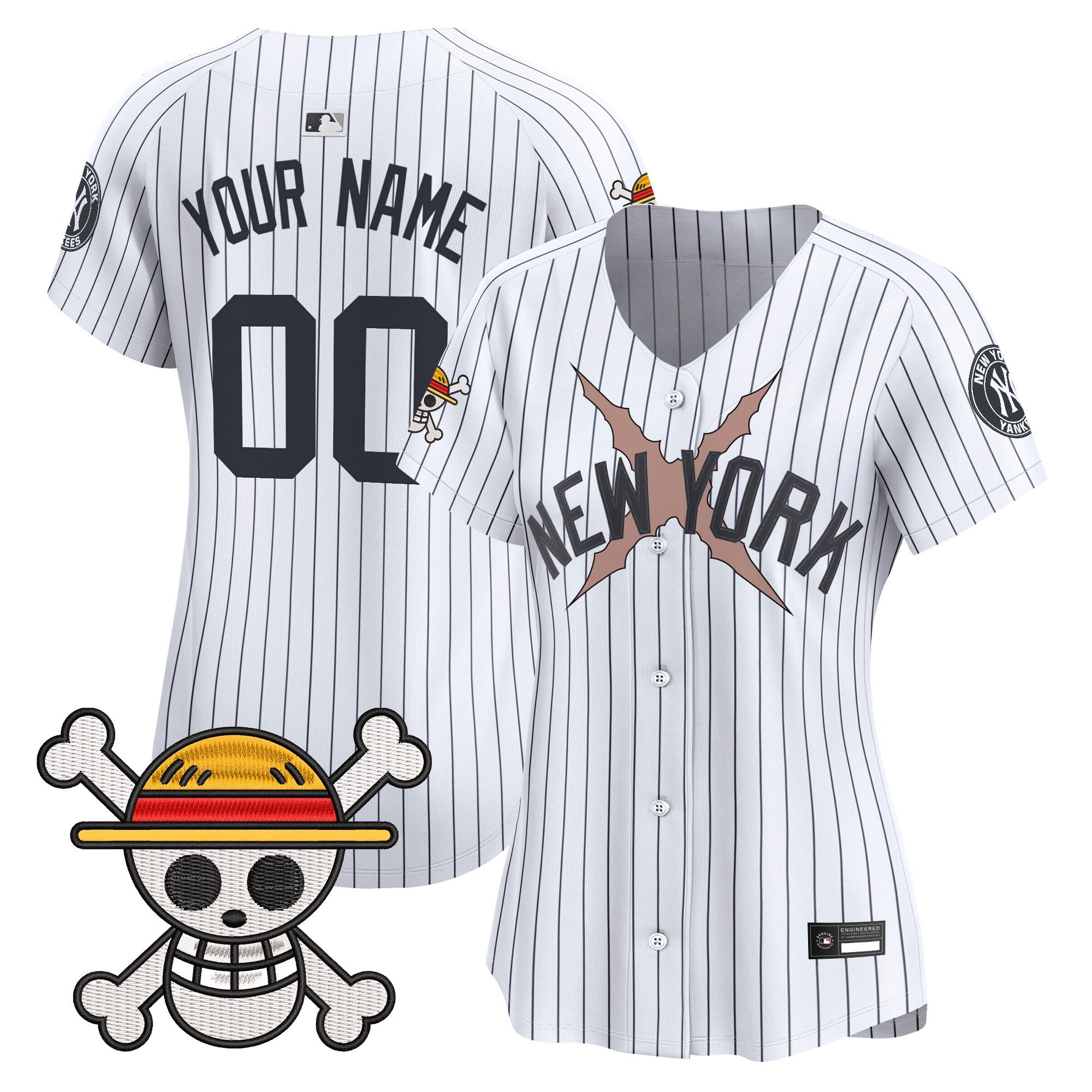New York Yankees x One Piece Vapor Premier Limited Custom Jersey - Stitched
