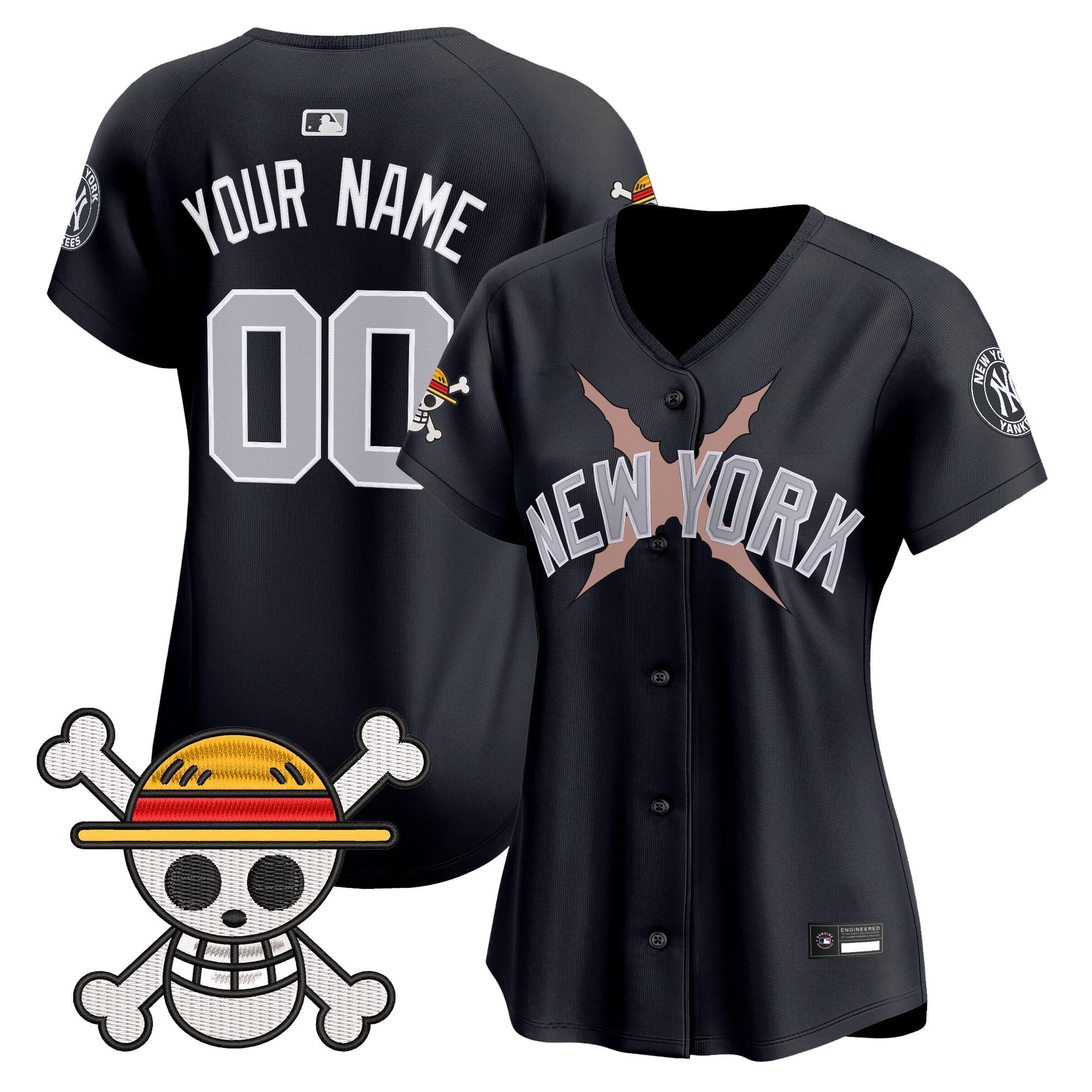 New York Yankees x One Piece Vapor Premier Limited Custom Jersey - Stitched