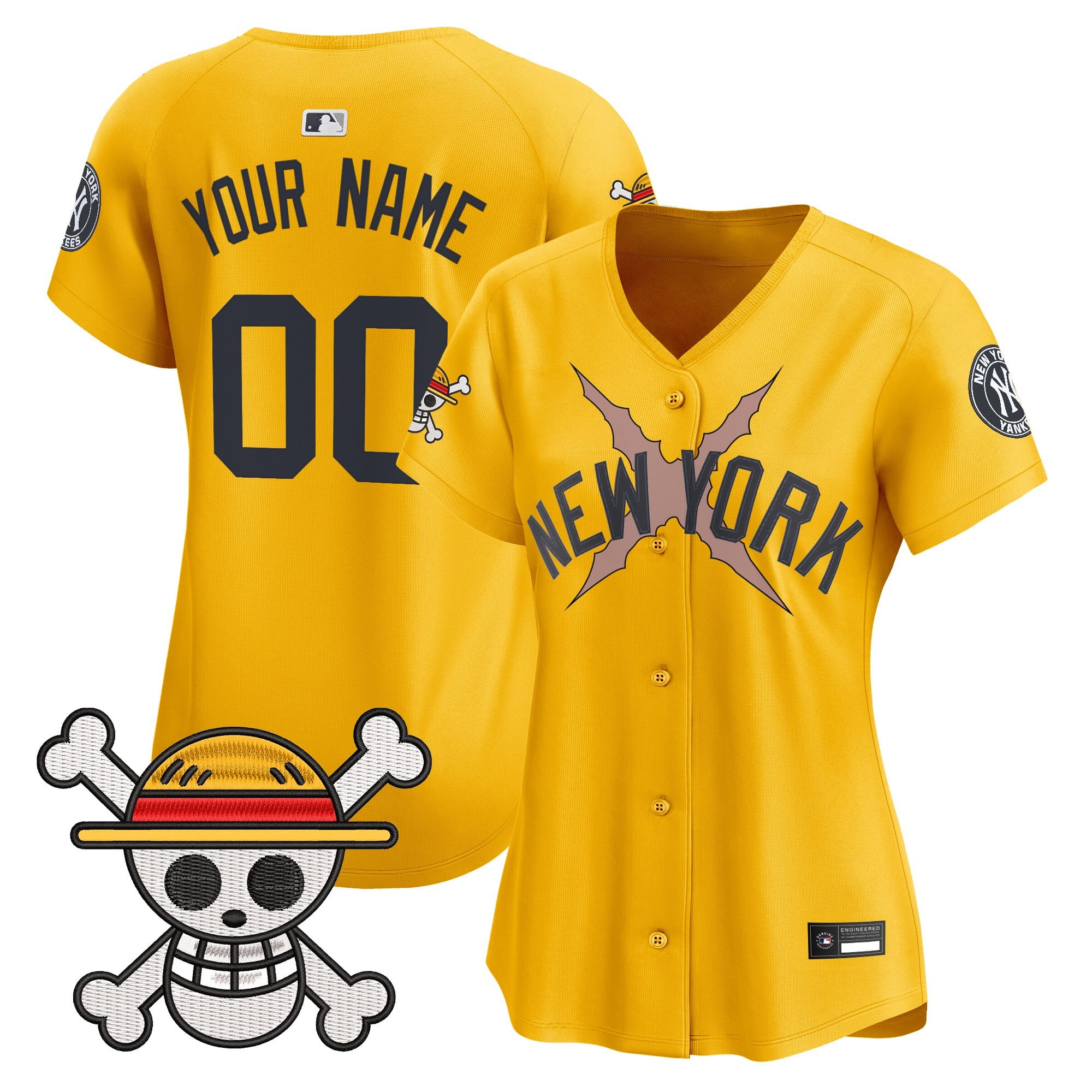 New York Yankees x One Piece Vapor Premier Limited Custom Jersey - Stitched