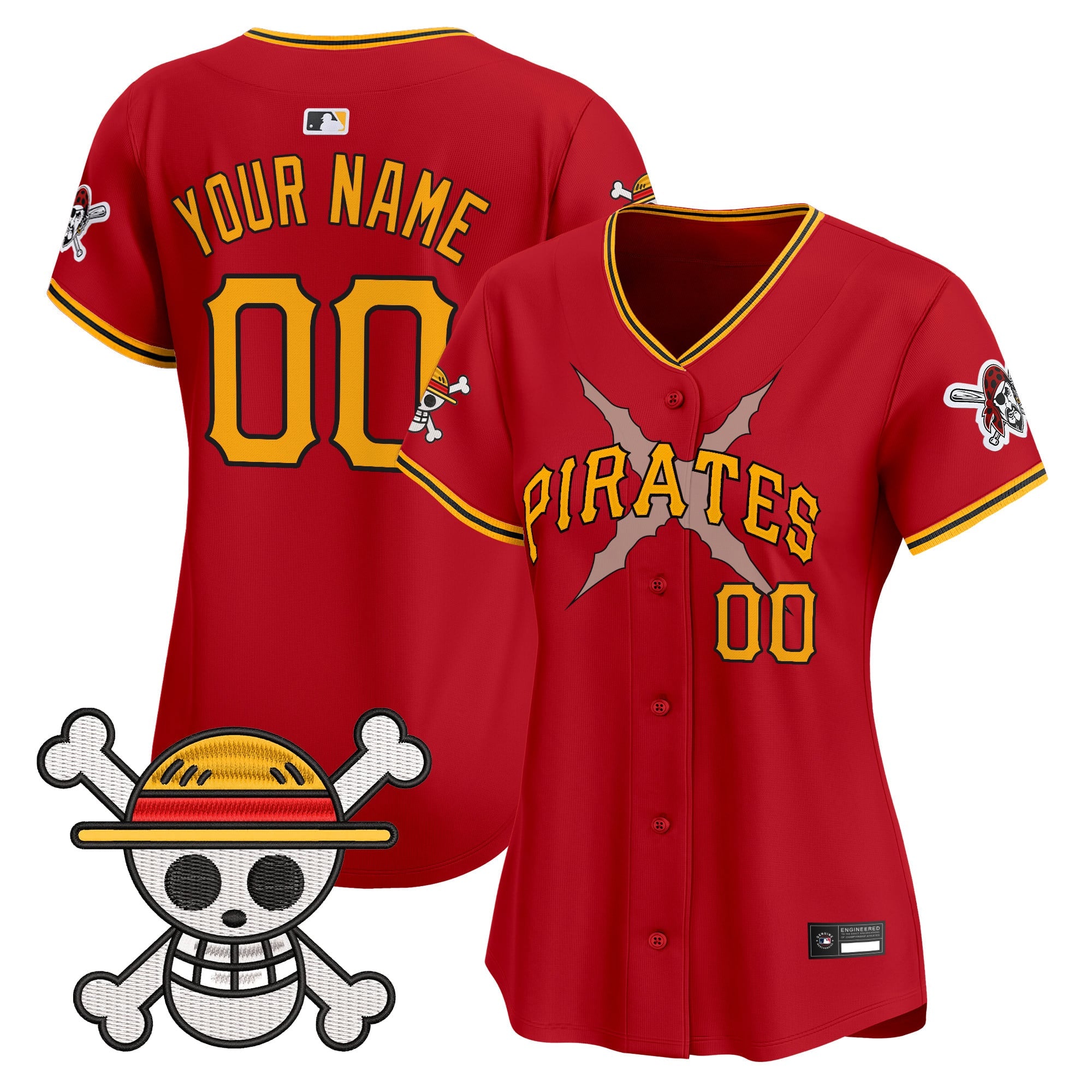 Pittsburgh Pirates x One Piece Vapor Premier Limited Custom Jersey - Stitched
