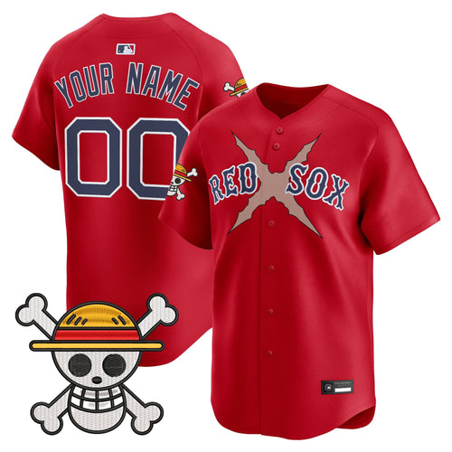 Boston Red Sox x One Piece Vapor Premier Limited Custom Jersey - Stitched