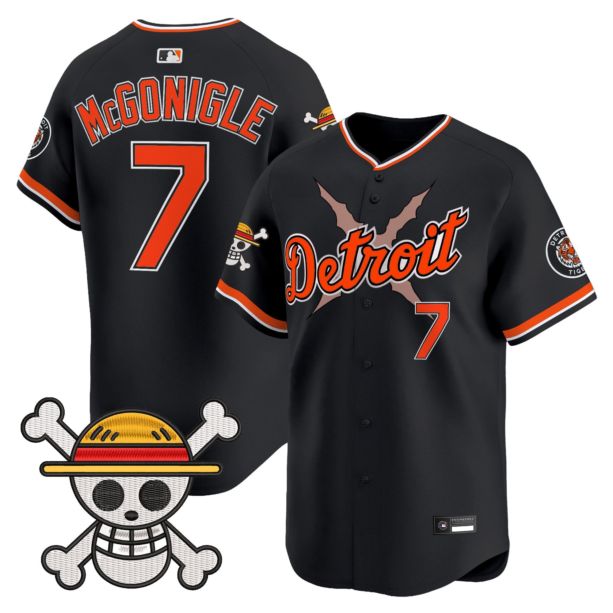 Men's Detroit Tigers x One Piece Vapor Premier Limited Jersey - Stitched