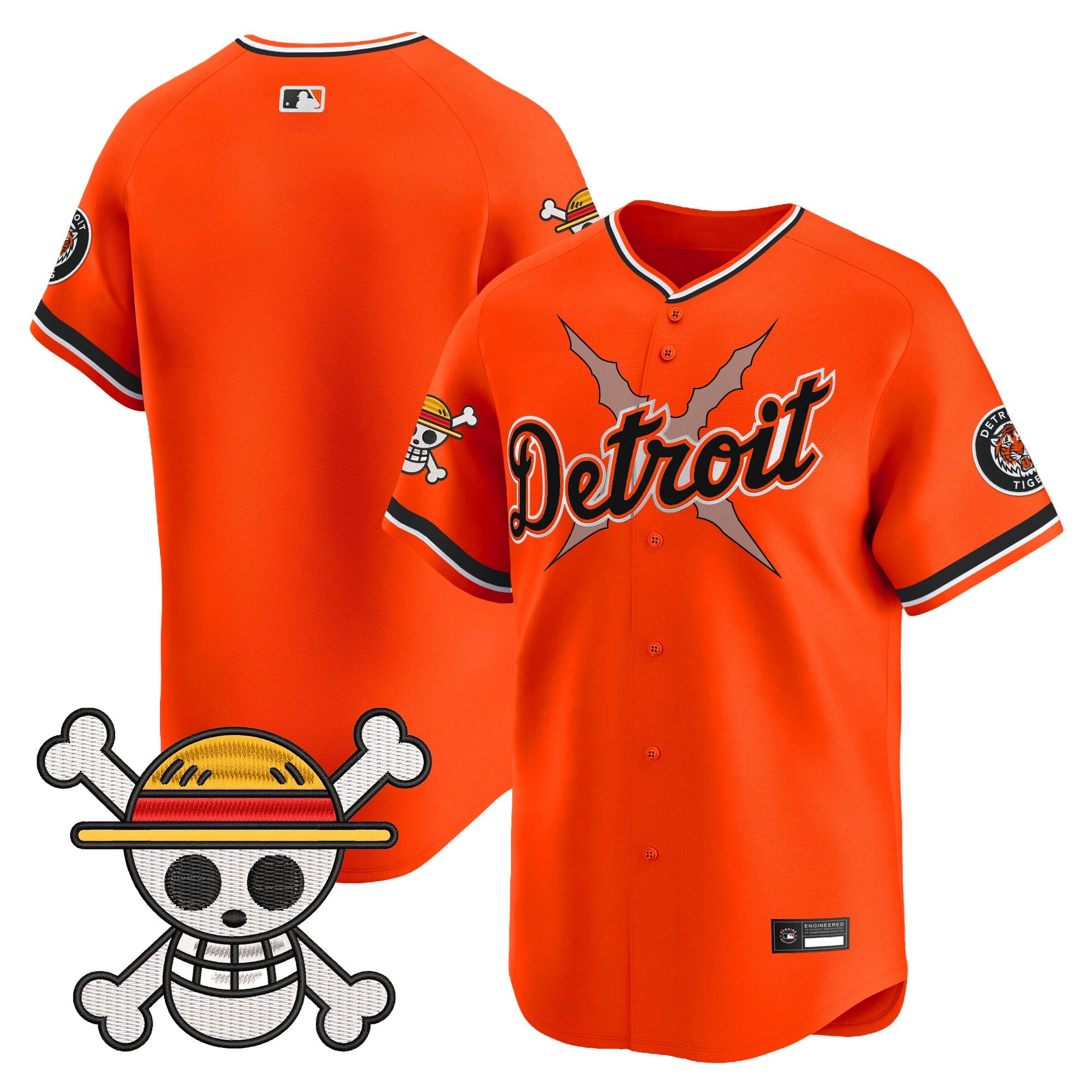Men's Detroit Tigers x One Piece Vapor Premier Limited Jersey - Stitched