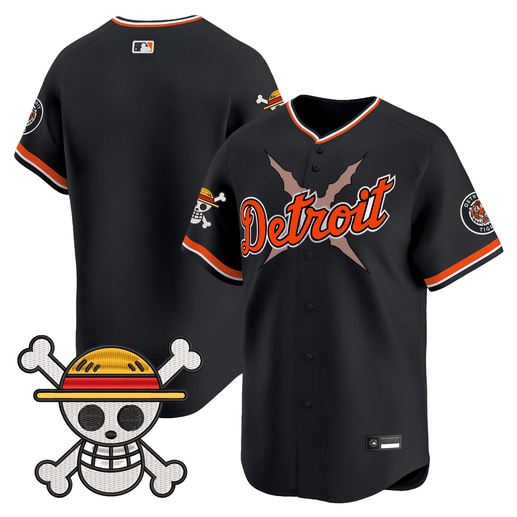 Men's Detroit Tigers x One Piece Vapor Premier Limited Jersey - Stitched