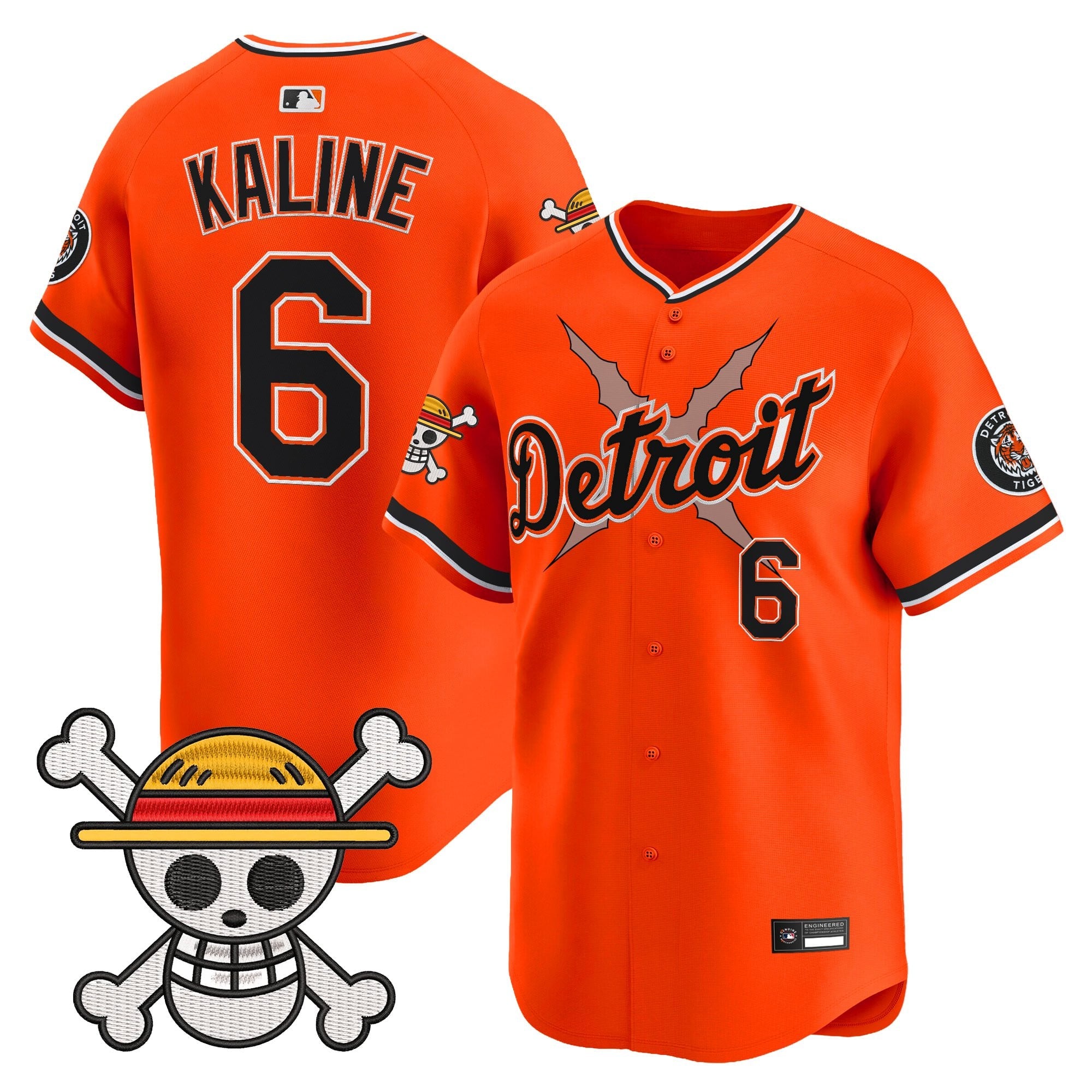 Men's Detroit Tigers x One Piece Vapor Premier Limited Jersey - Stitched