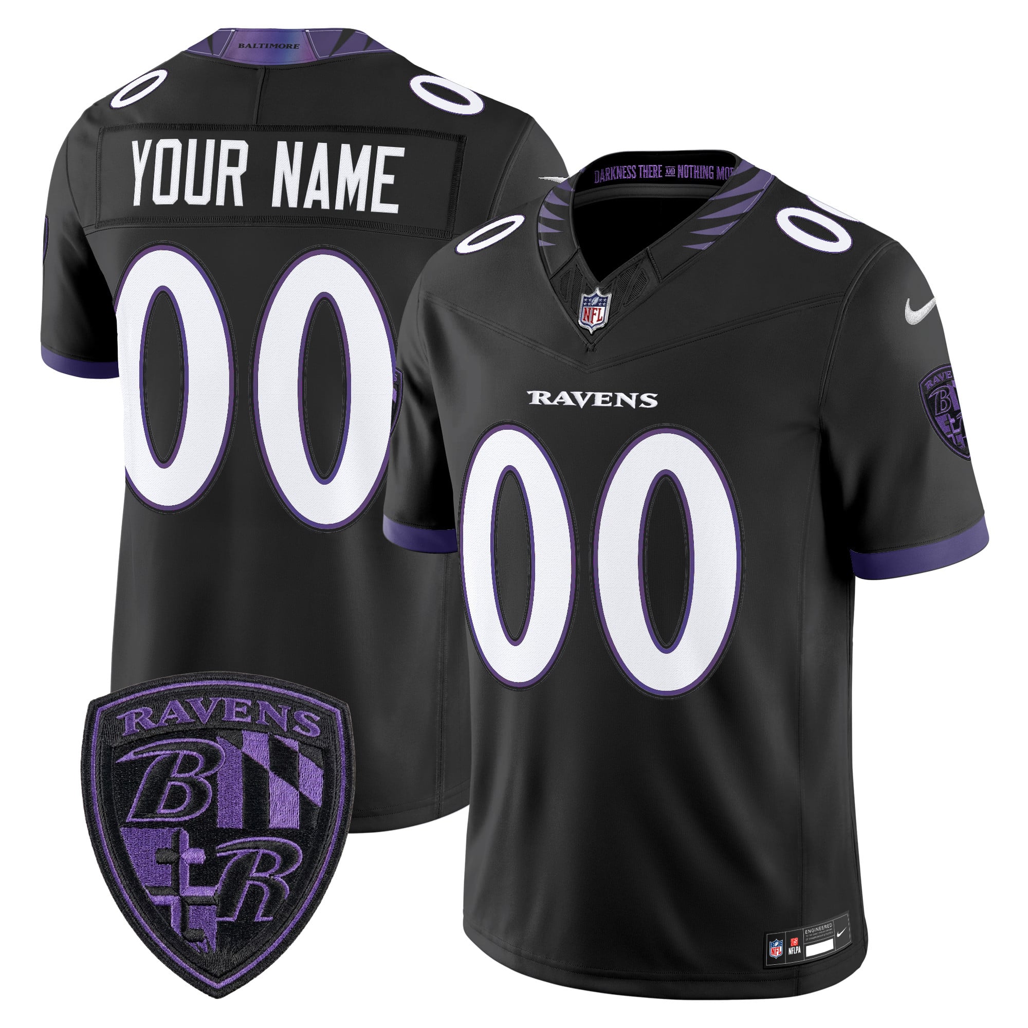 Baltimore Ravens 2026 Vapor Limited Custom Jersey - All Stitched