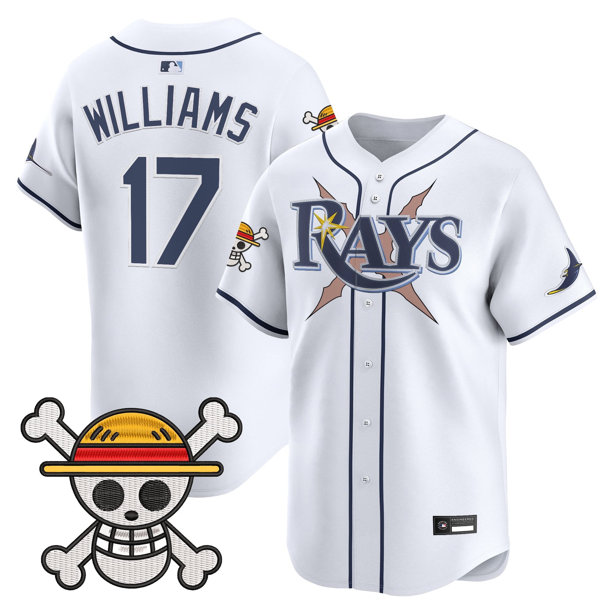 Men's Tampa Bay Rays x One Piece Vapor Premier Limited Jersey - Stitched