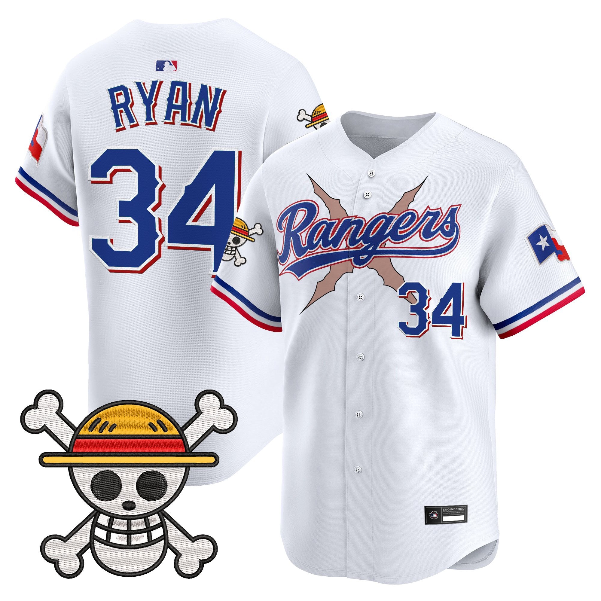 Men's Texas Rangers x One Piece Vapor Premier Limited Jersey - Stitched