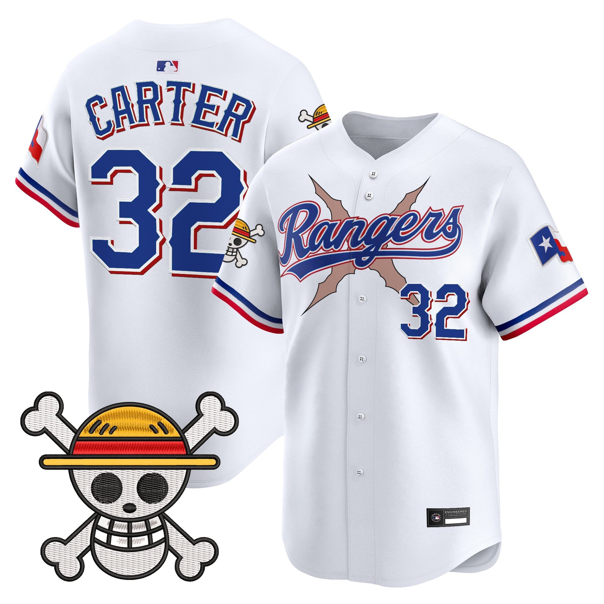 Men's Texas Rangers x One Piece Vapor Premier Limited Jersey - Stitched