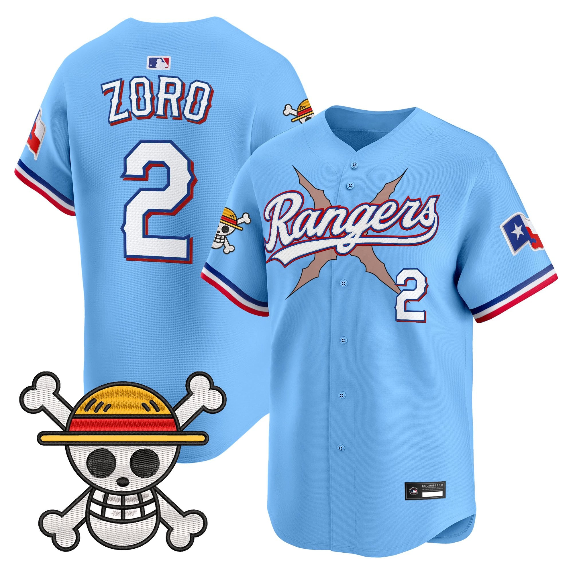 Men's Texas Rangers x One Piece Vapor Premier Limited Jersey - Stitched