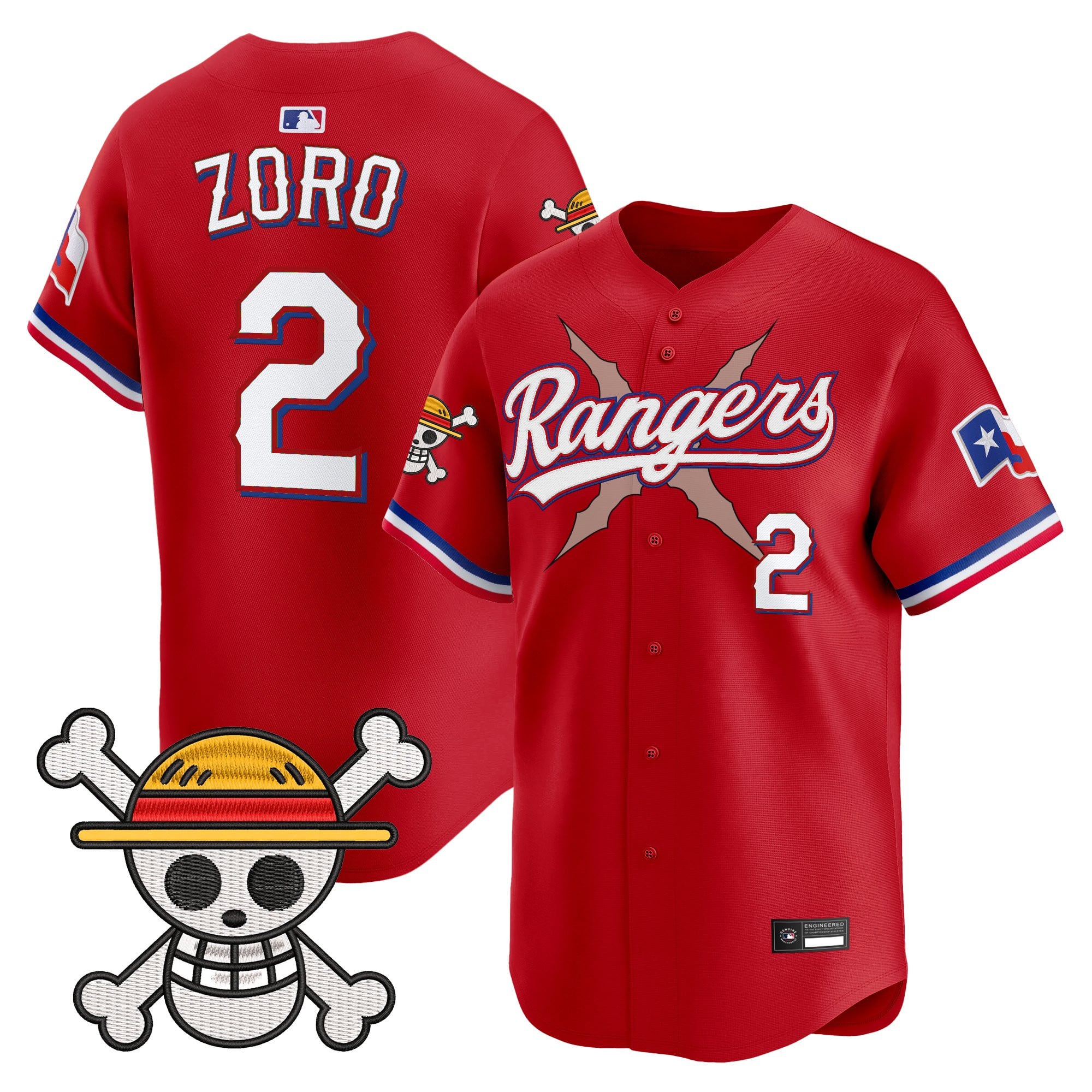 Men's Texas Rangers x One Piece Vapor Premier Limited Jersey - Stitched