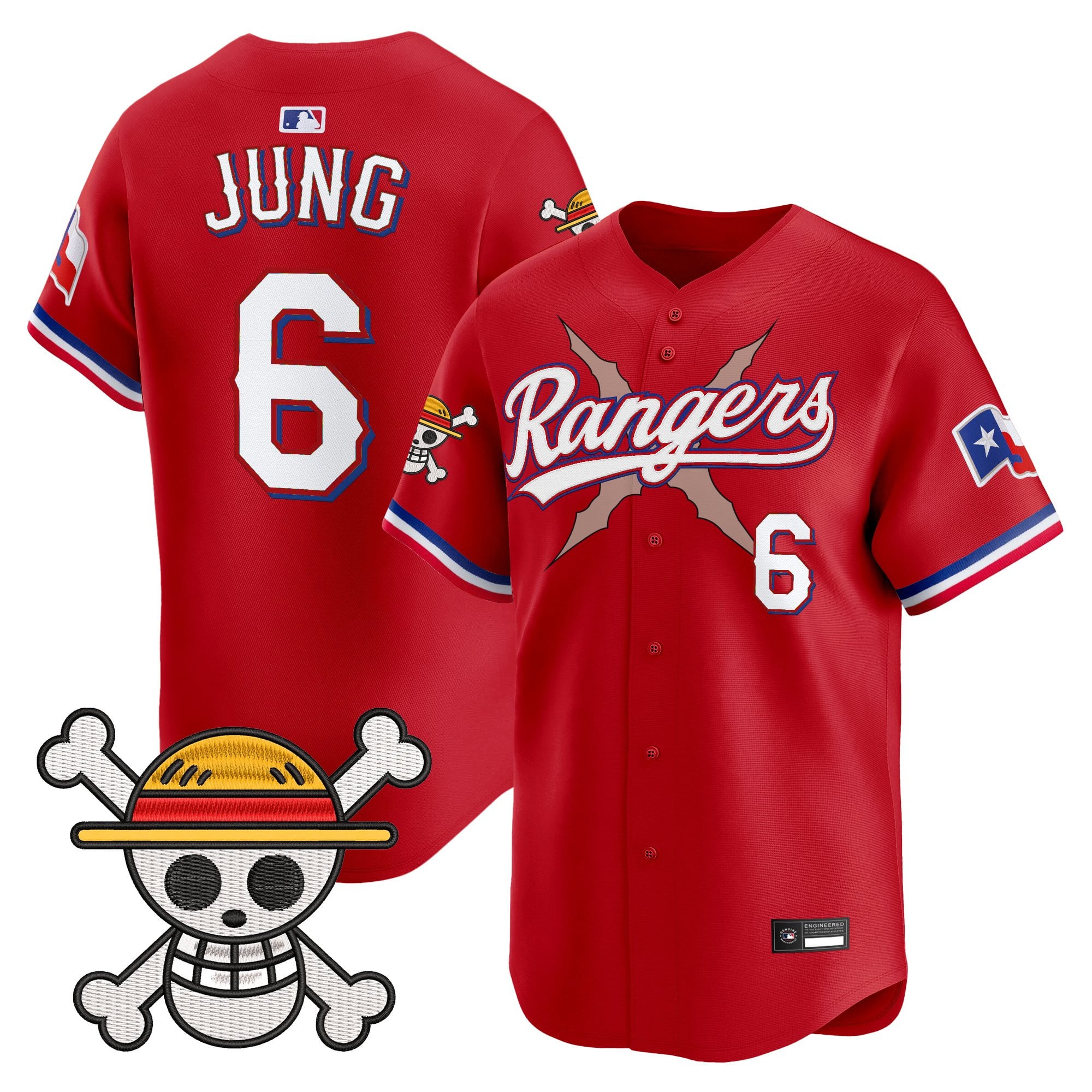 Men's Texas Rangers x One Piece Vapor Premier Limited Jersey - Stitched