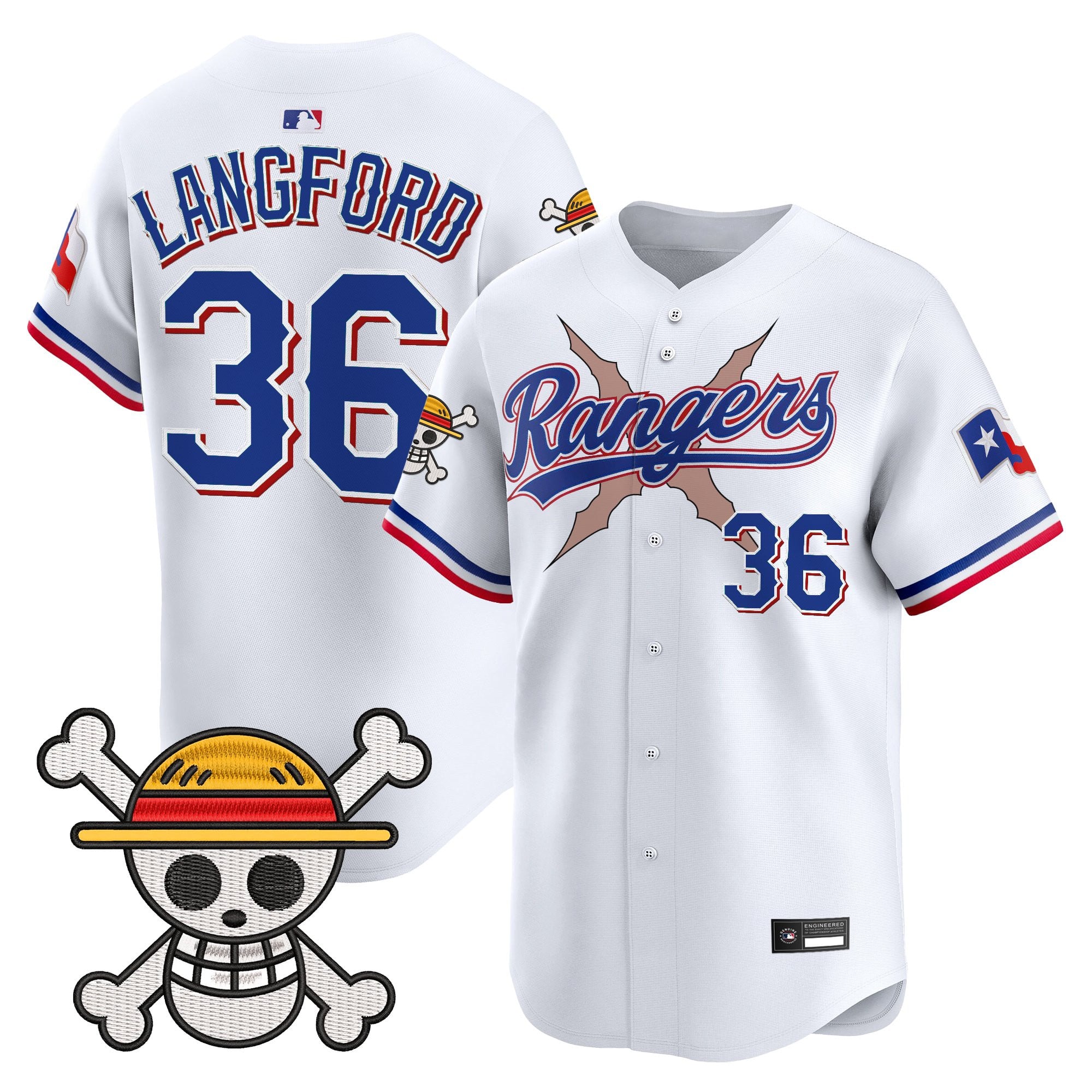 Men's Texas Rangers x One Piece Vapor Premier Limited Jersey - Stitched