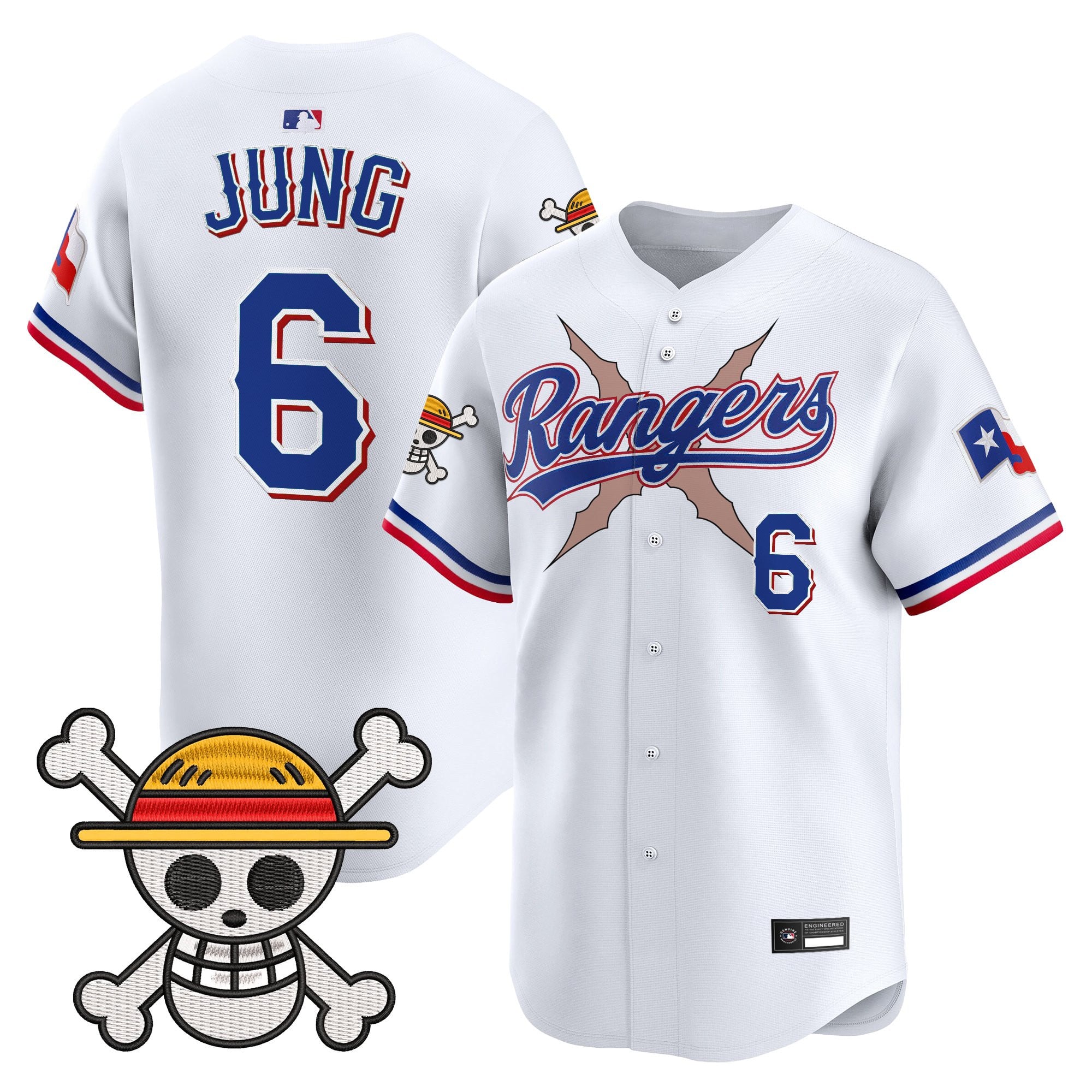 Men's Texas Rangers x One Piece Vapor Premier Limited Jersey - Stitched