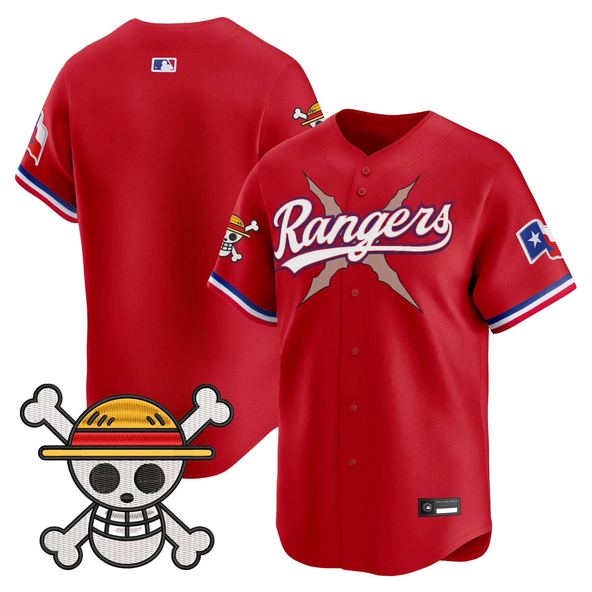 Men's Texas Rangers x One Piece Vapor Premier Limited Jersey - Stitched