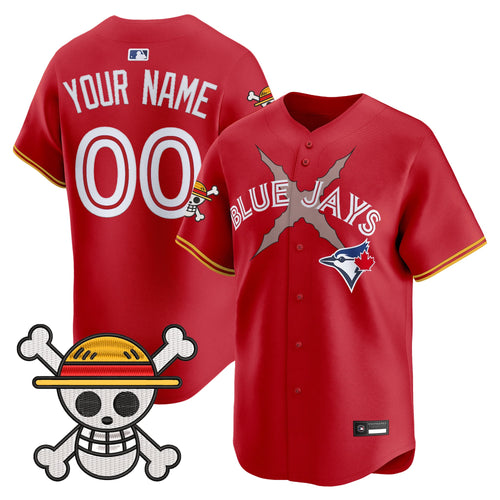 Blue Jays x One Piece Vapor Premier Limited Custom Jersey - Stitched