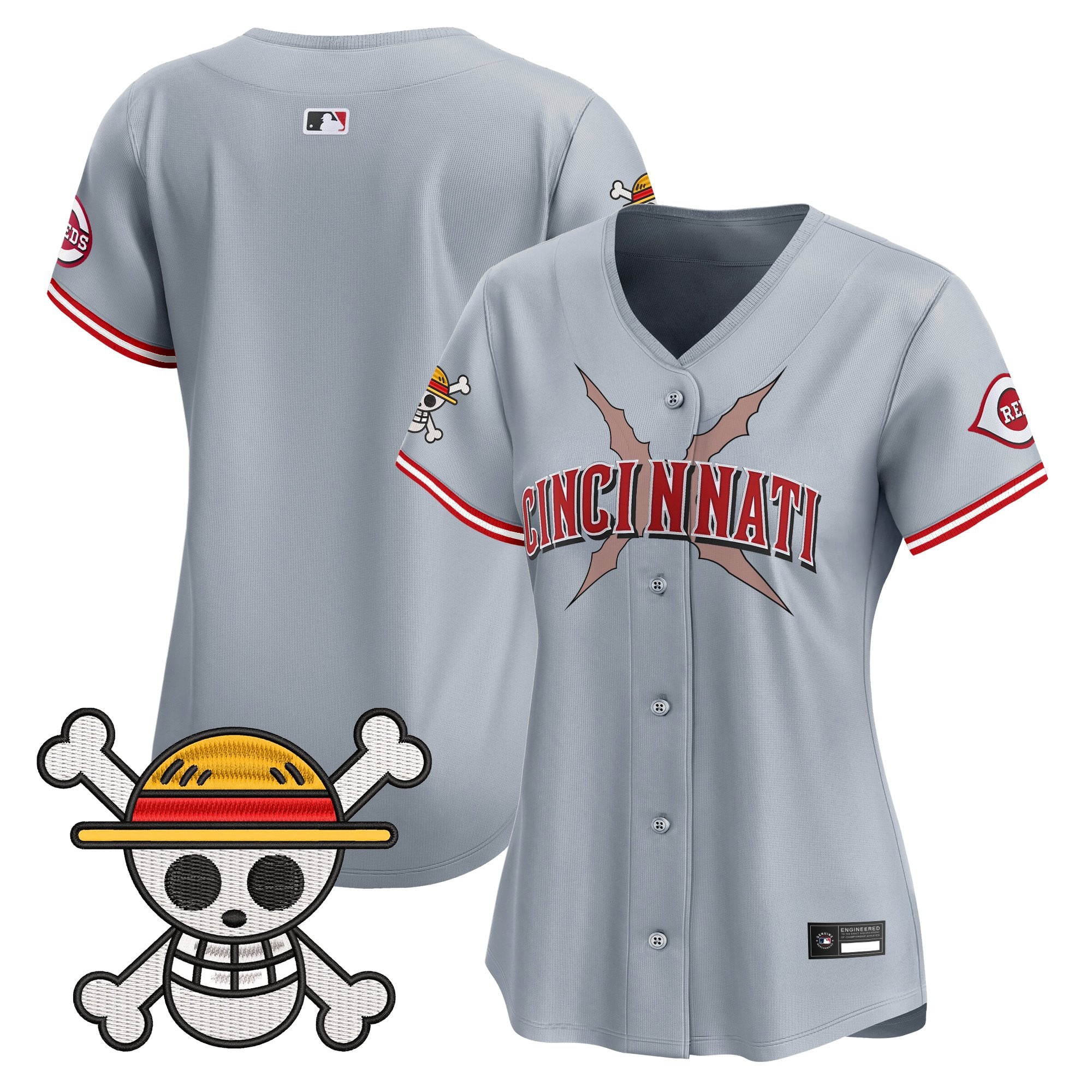Women's Cincinnati Reds x One Piece Vapor Premier Limited Jersey - Stitched