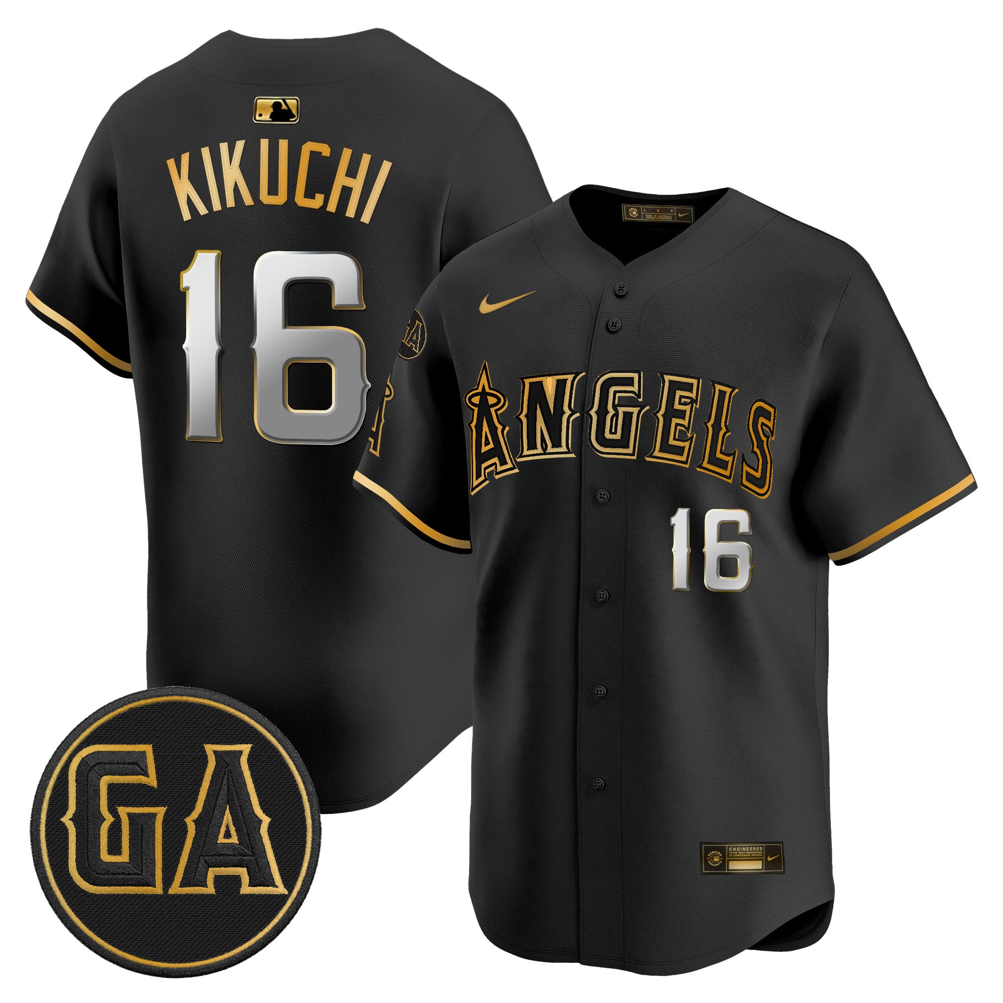 Men's Los Angeles Angels 'Garret Anderson Tribute Patch' Vapor Premier Limited Jersey - All Stitched