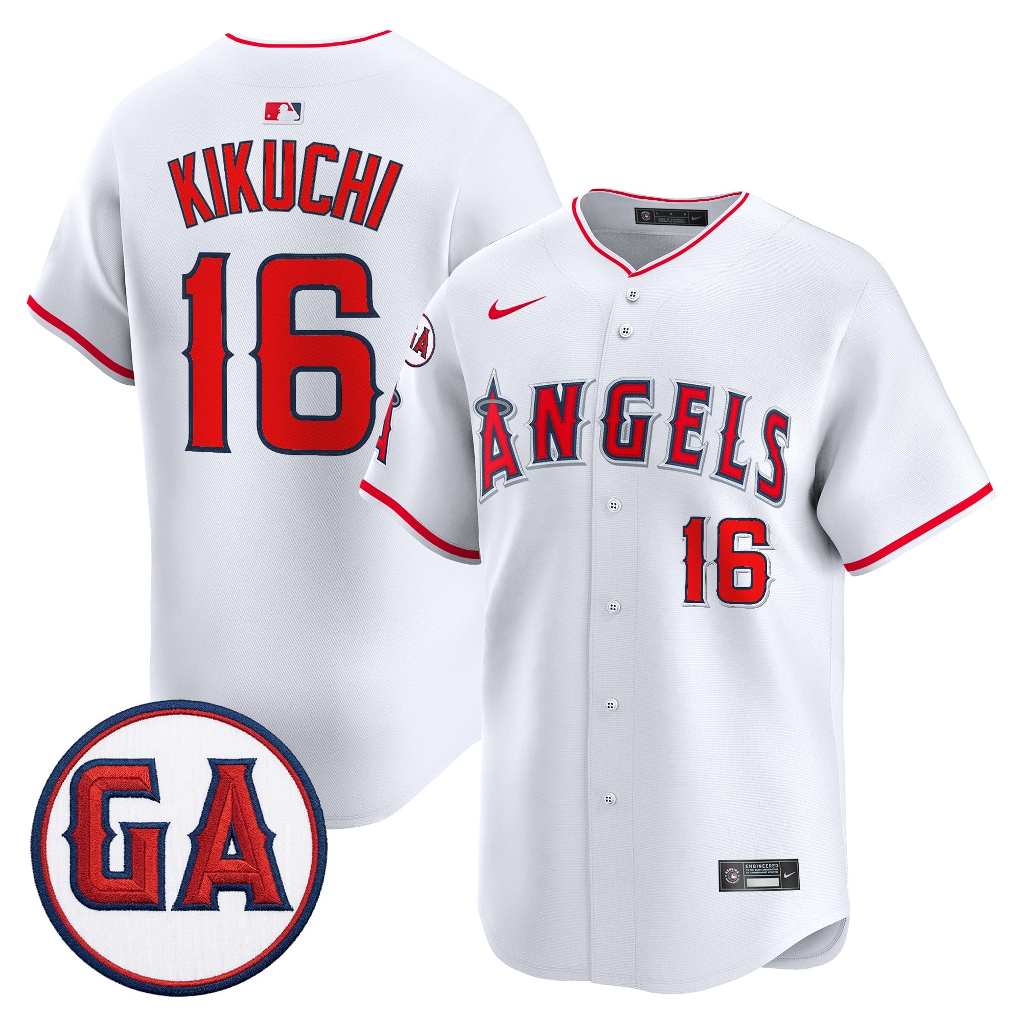 Men's Los Angeles Angels 'Garret Anderson Tribute Patch' Vapor Premier Limited Jersey - All Stitched