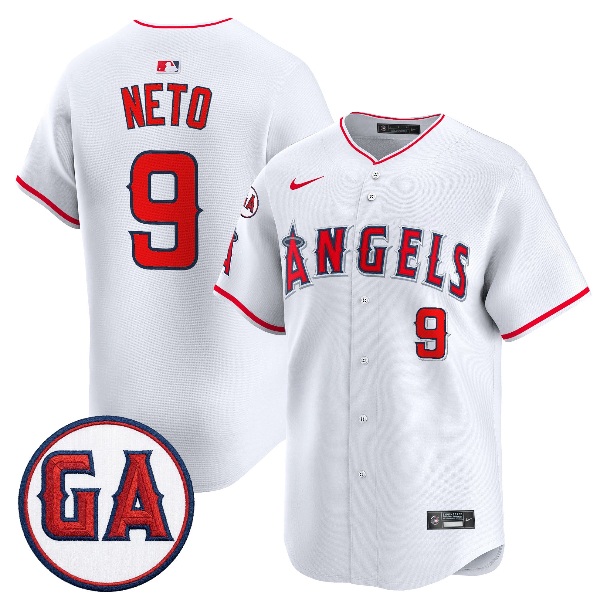 Men's Los Angeles Angels 'Garret Anderson Tribute Patch' Vapor Premier Limited Jersey - All Stitched