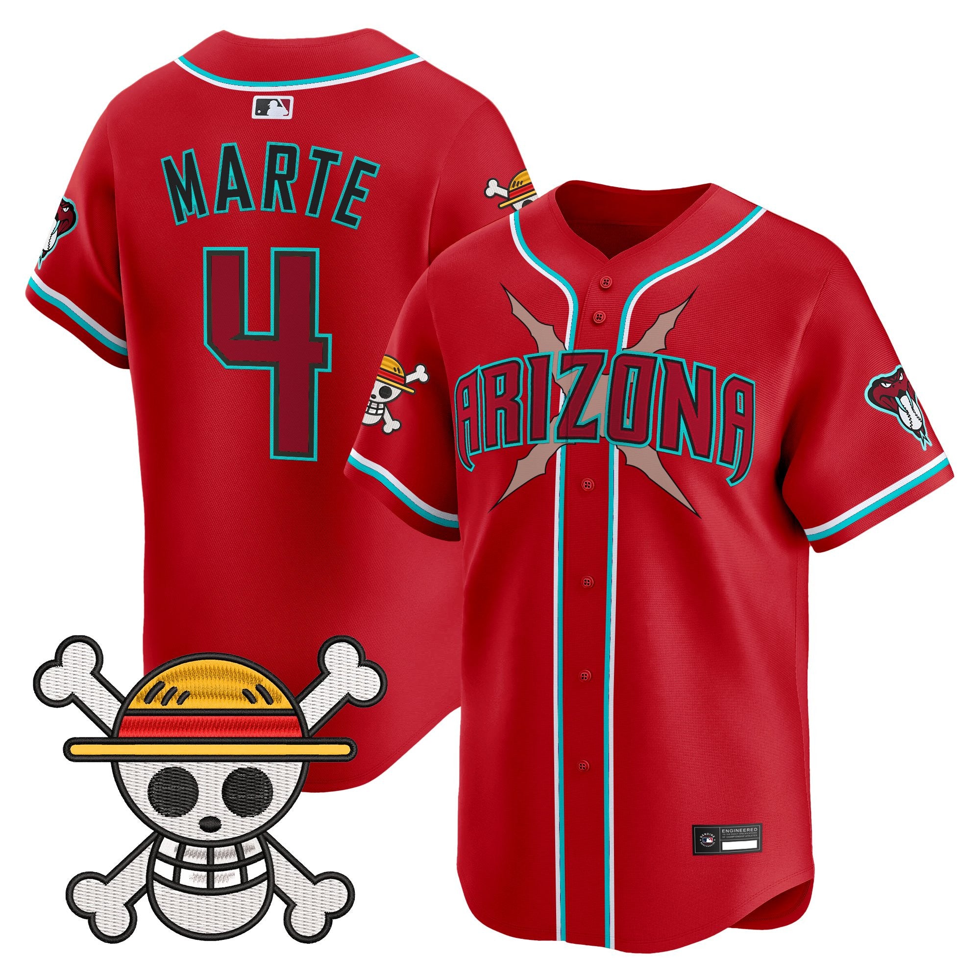 Men's Diamondbacks x One Piece Vapor Premier Limited Jersey - Stitched