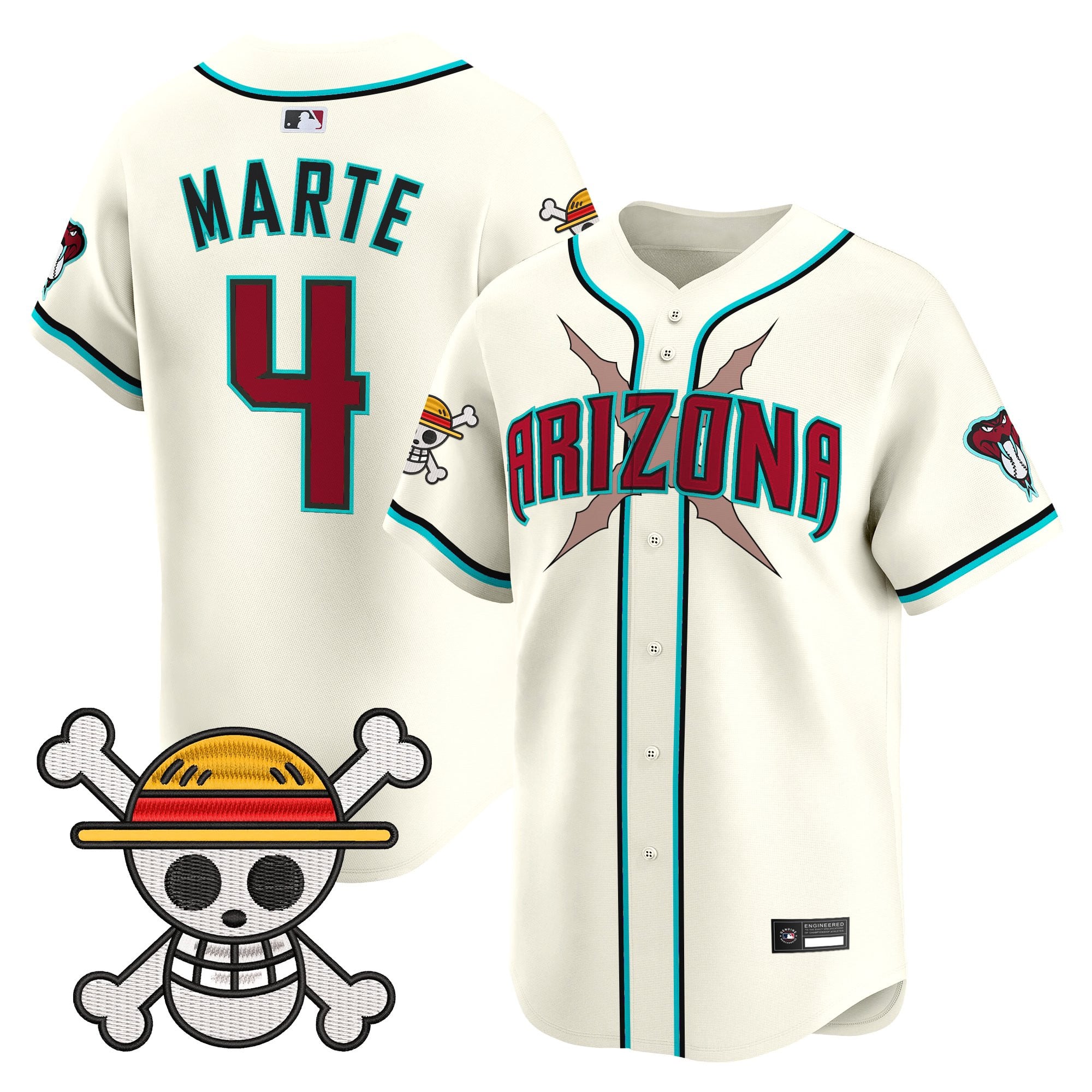 Men's Diamondbacks x One Piece Vapor Premier Limited Jersey - Stitched